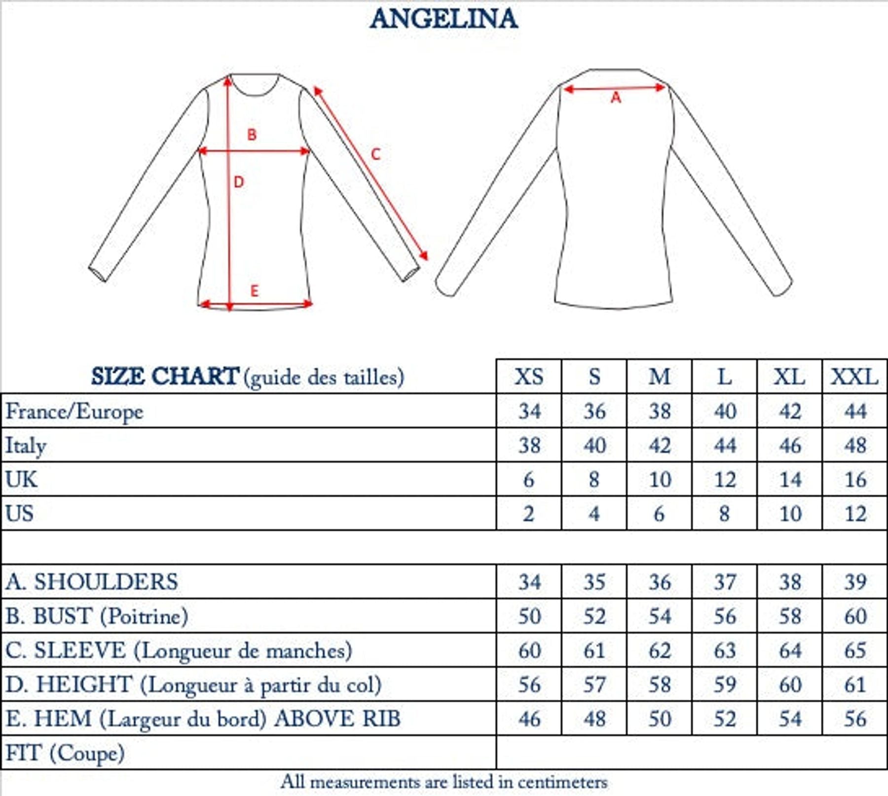 Maglia azul marino Angelina