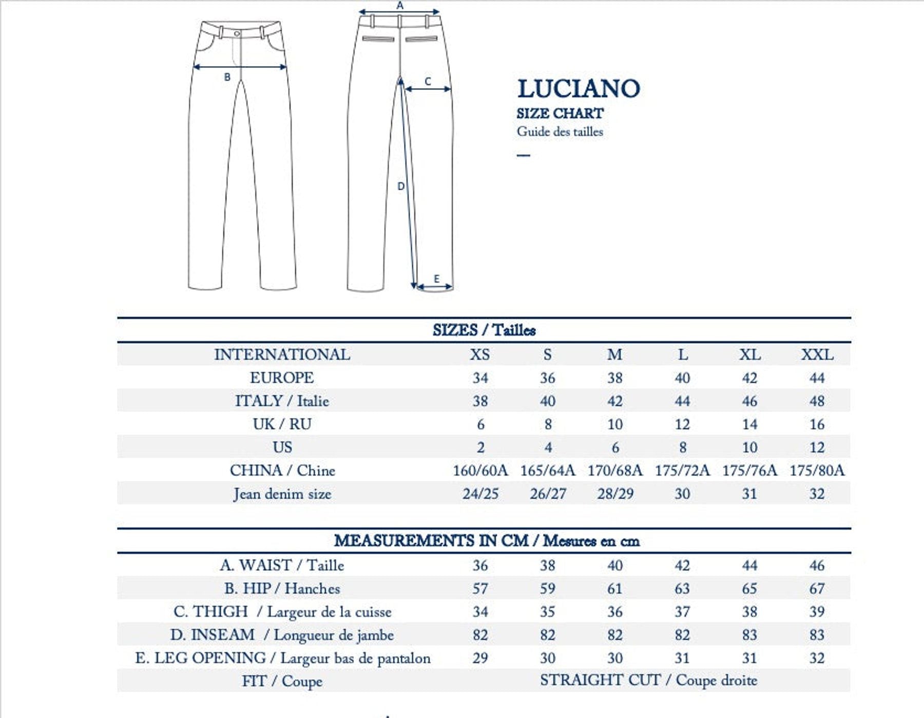 Pantaloni Turquesa con gambe Luciano