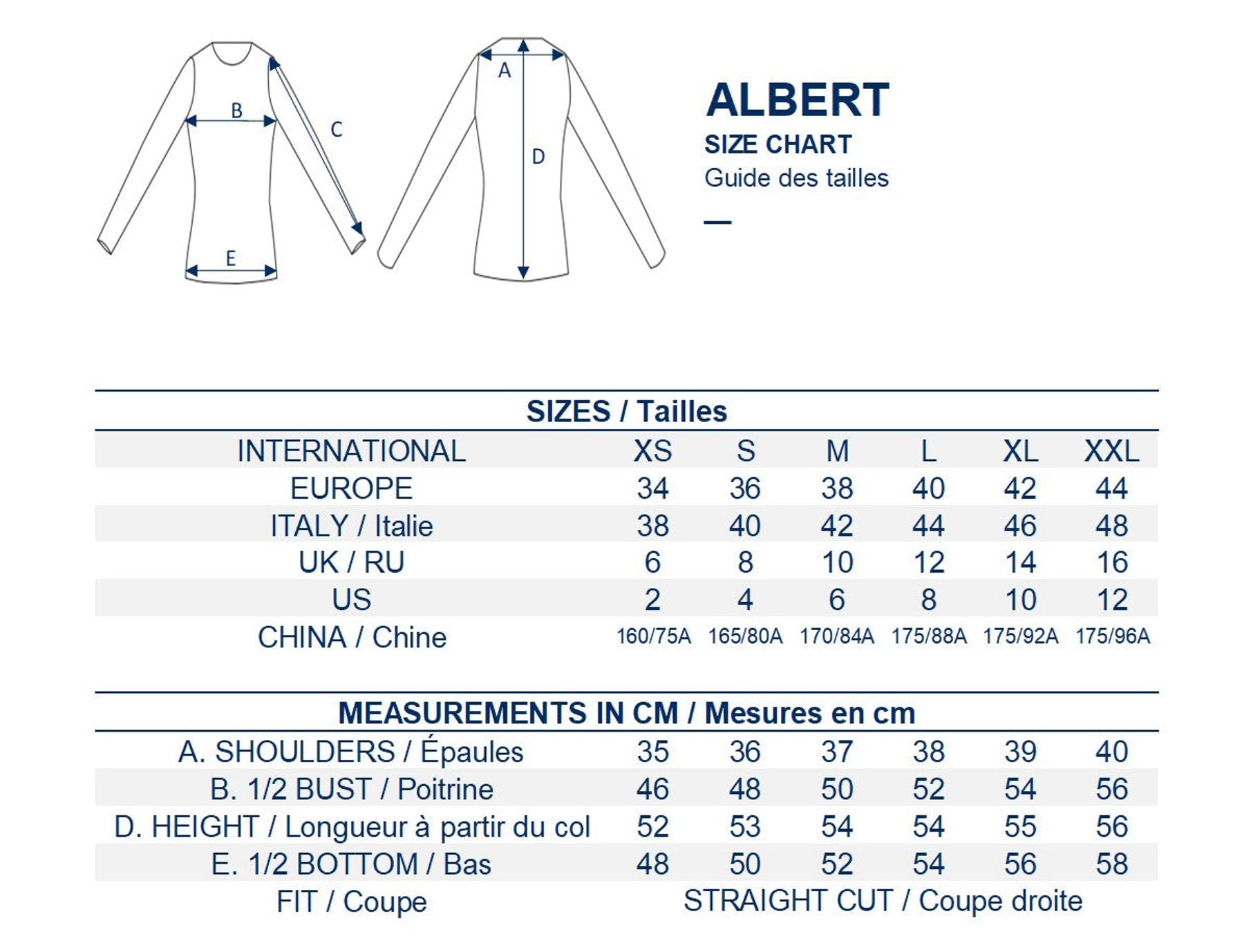 Blusa di lino blu Albert