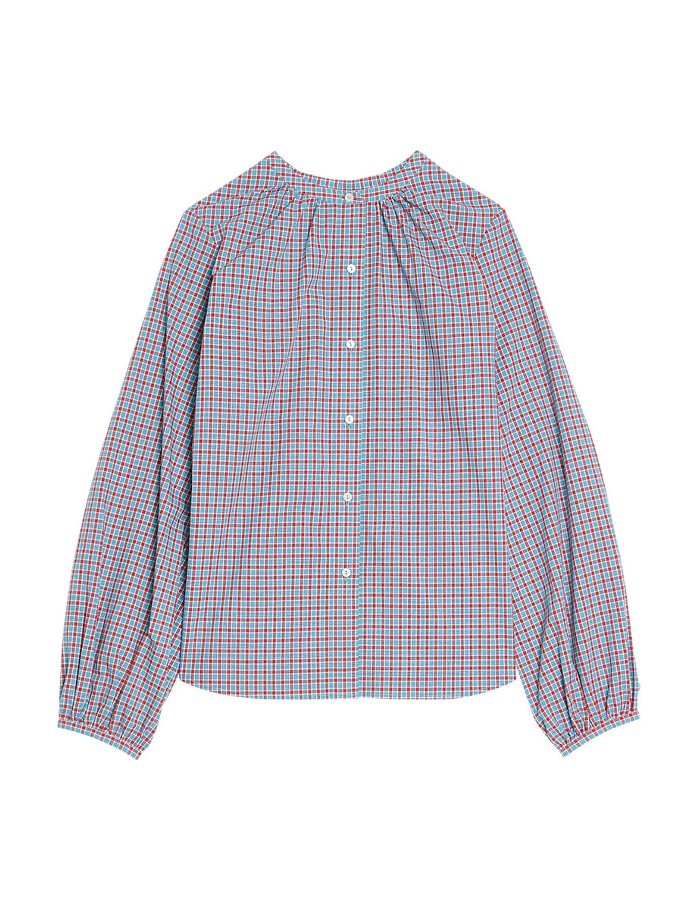 Blusa di fiori turchese Joséphine