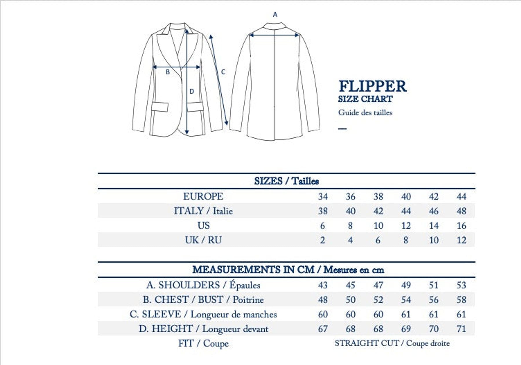 Chaqueta Flipper azul cobalto