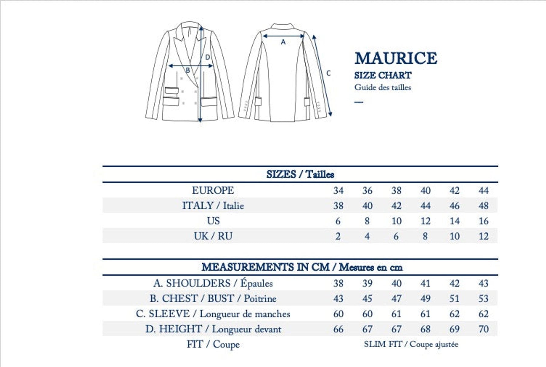 Chaqueta roja Maurice