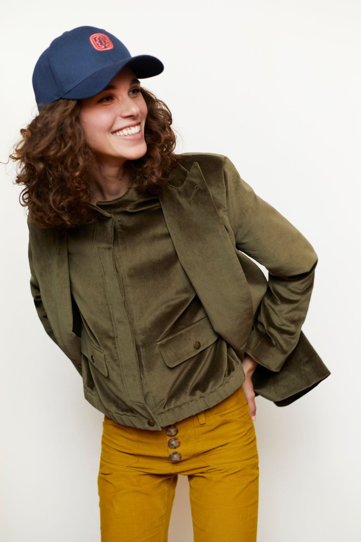 Cappello Sydney in cotone blu scuro