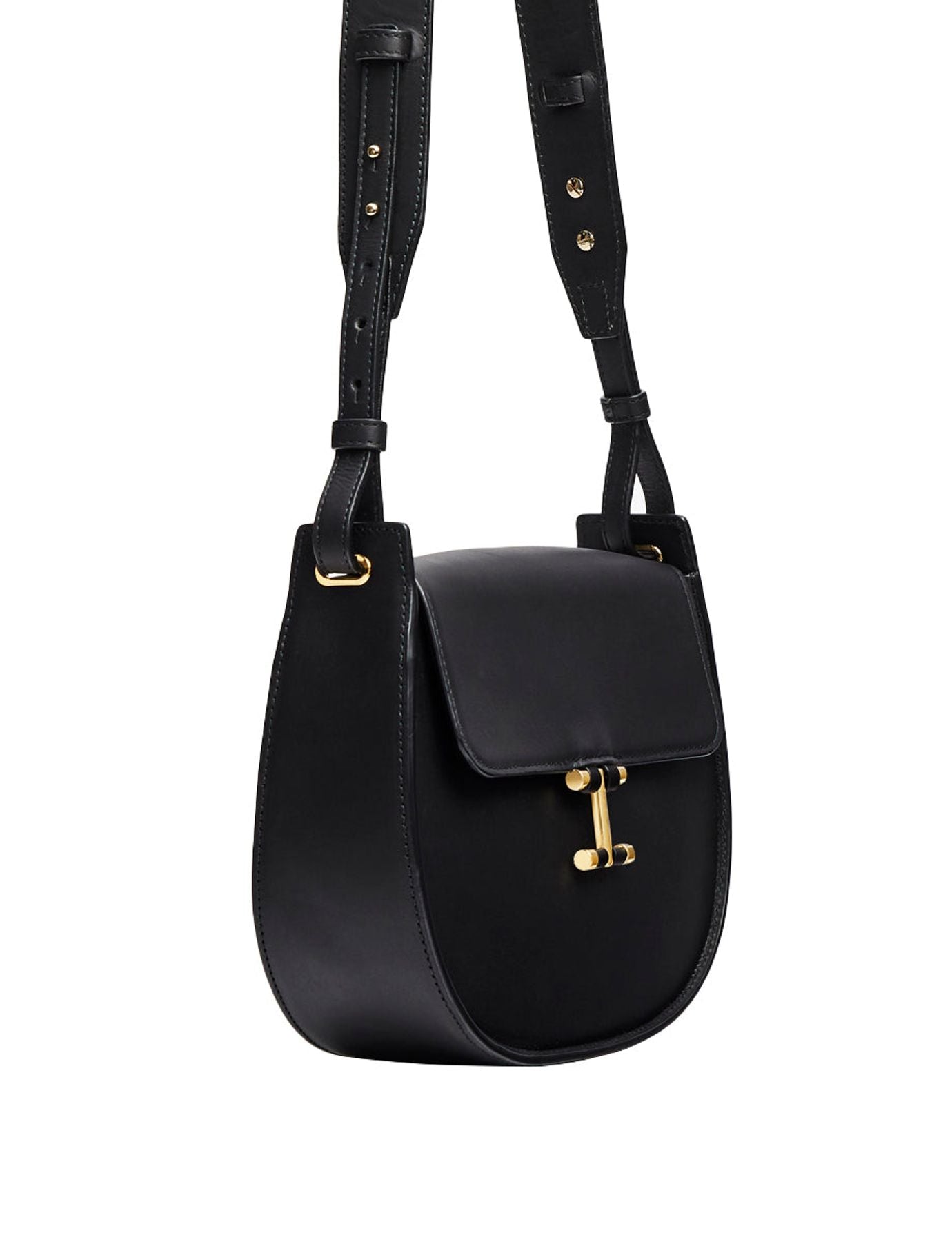 Borsa di pelle nera Senda