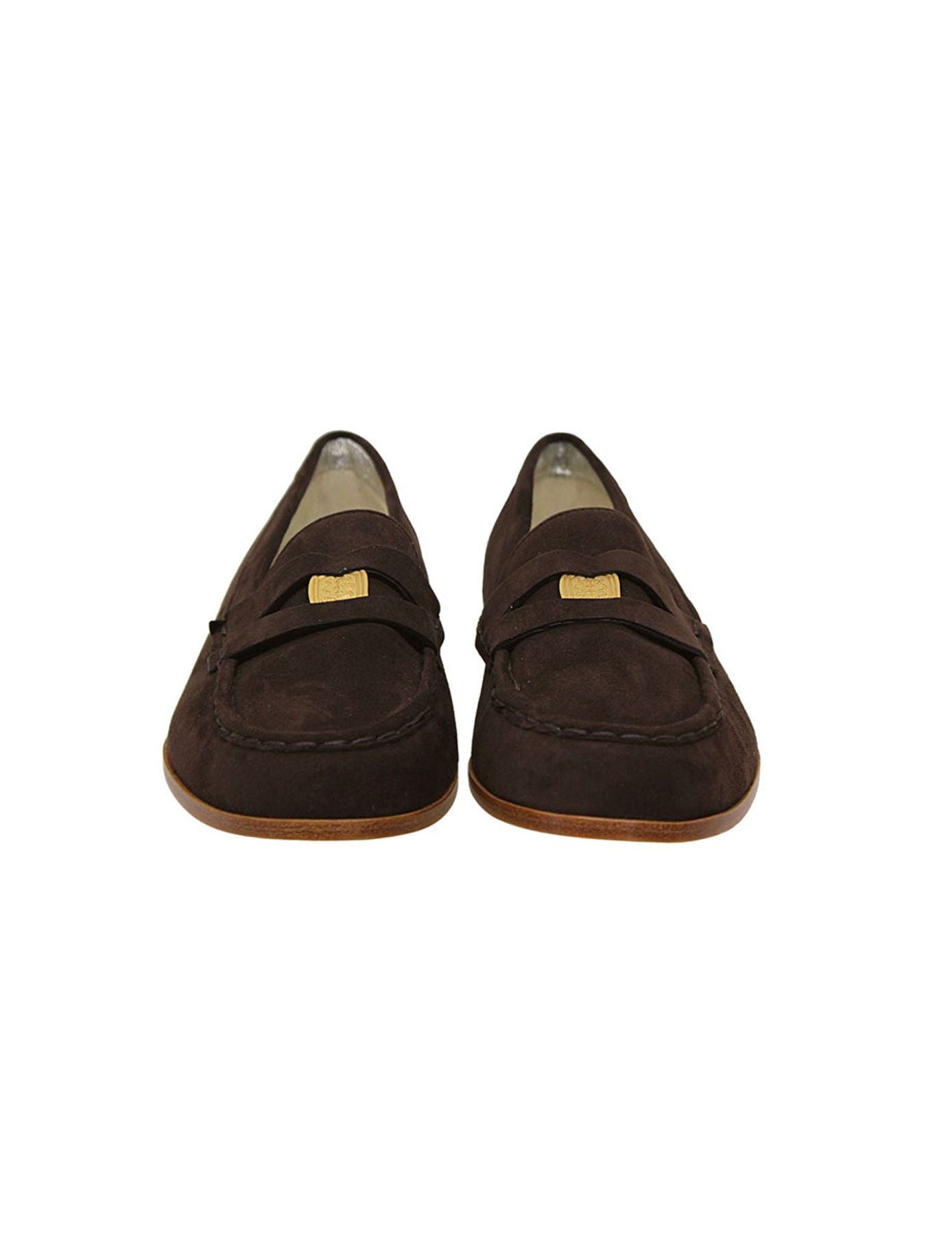 Mocassino in pelle scamosciata marrone