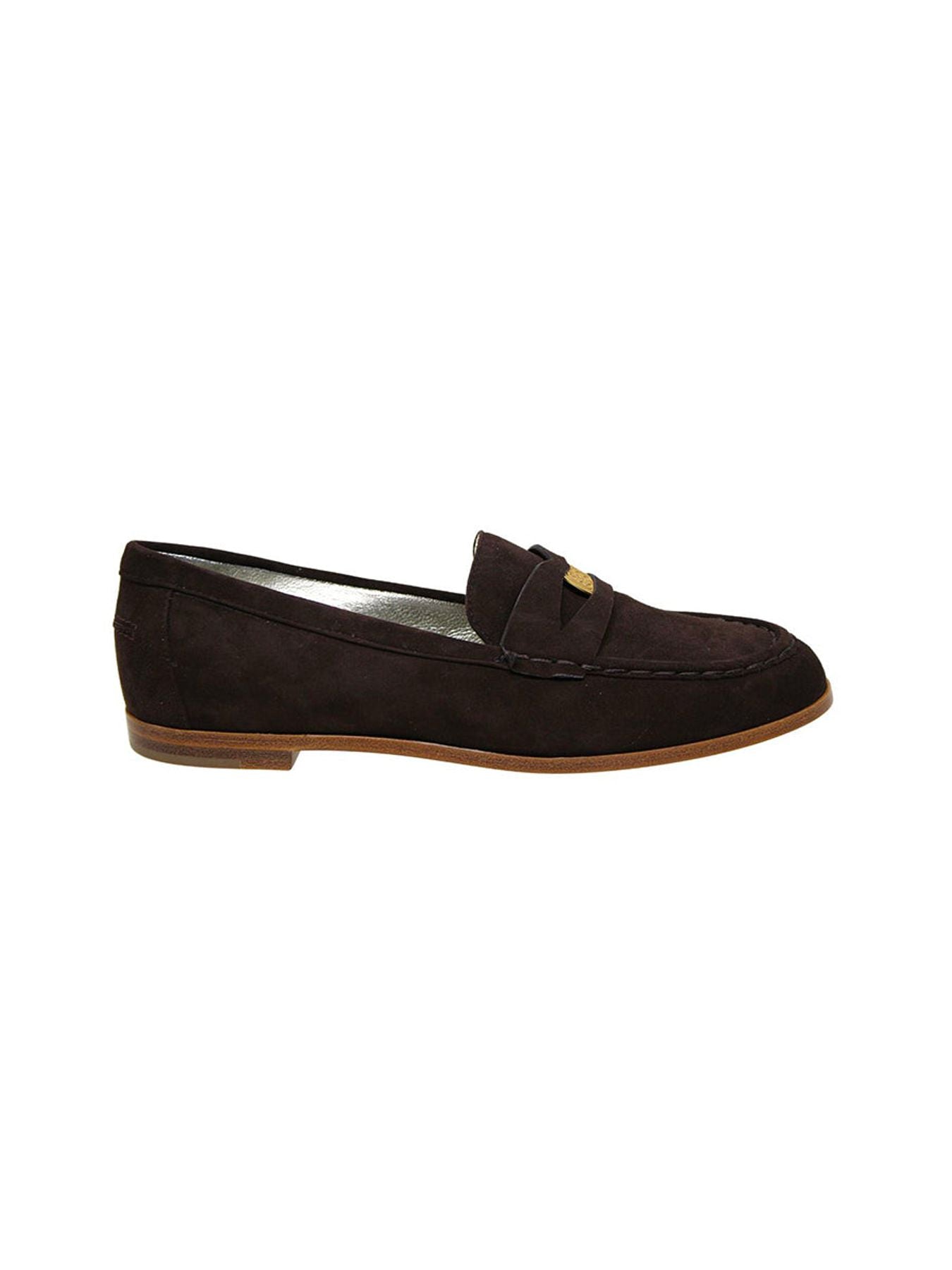 Mocassino in pelle scamosciata marrone