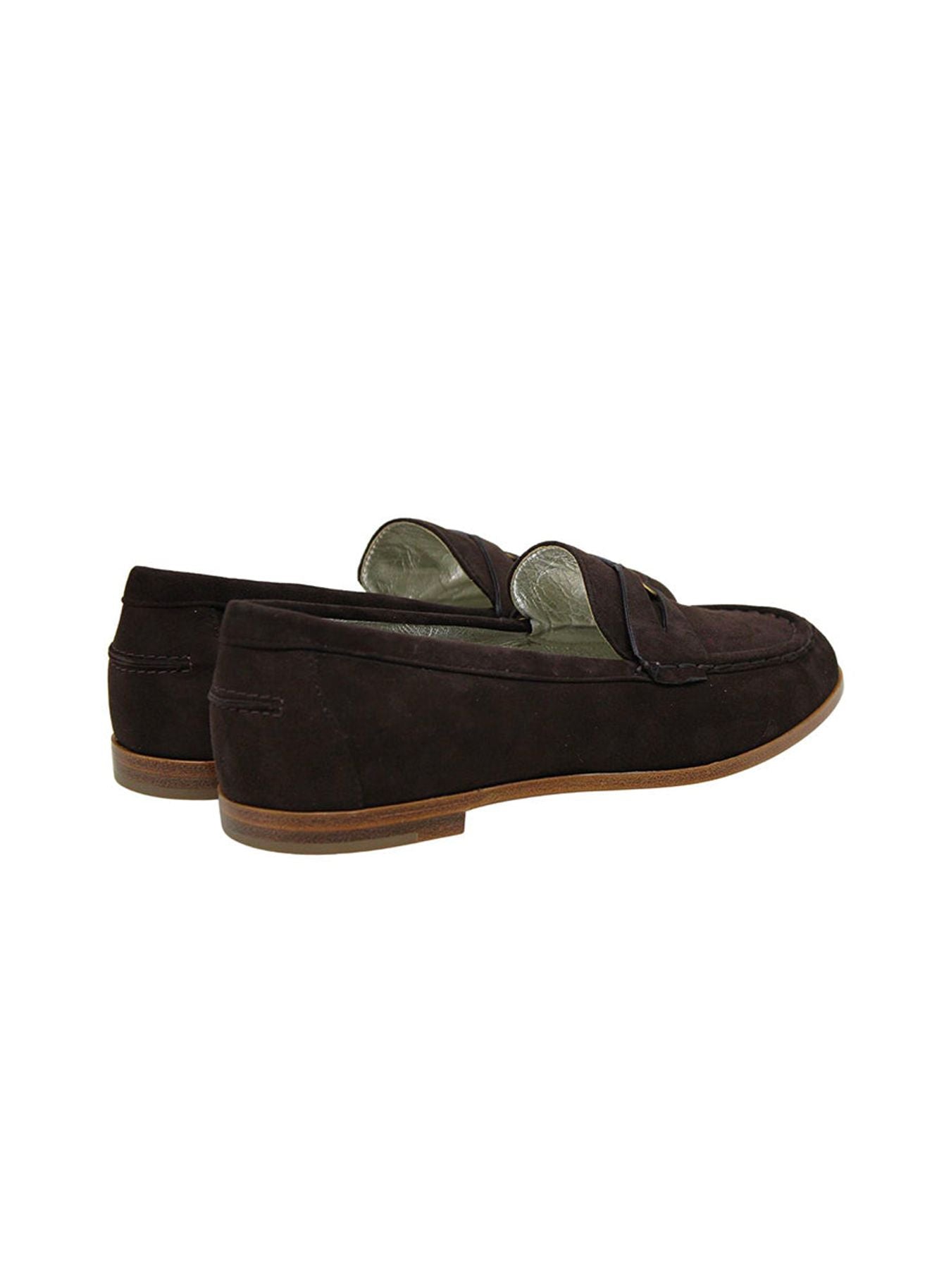 Mocassino in pelle scamosciata marrone