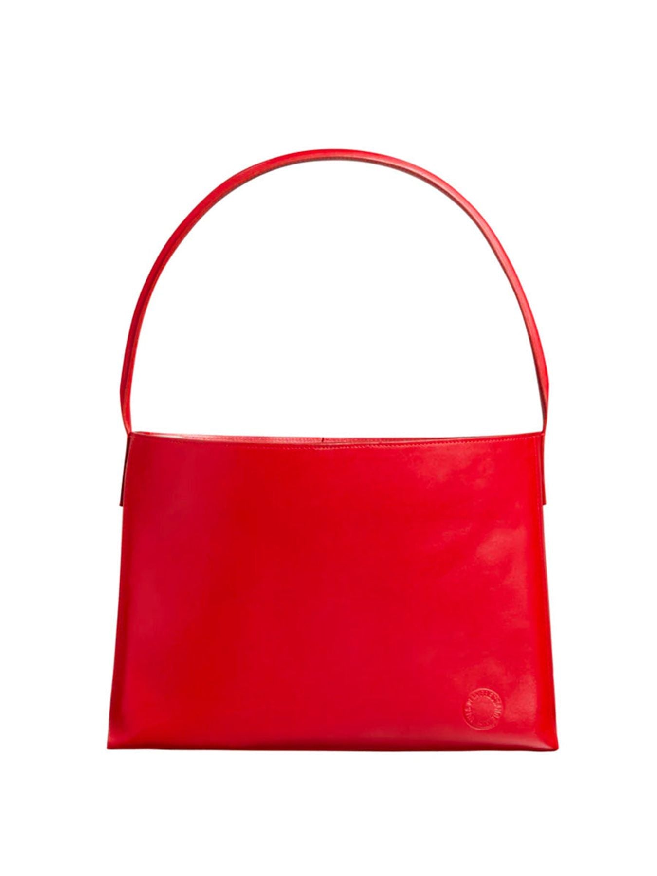 Borsa Léonore L in pelle rossa