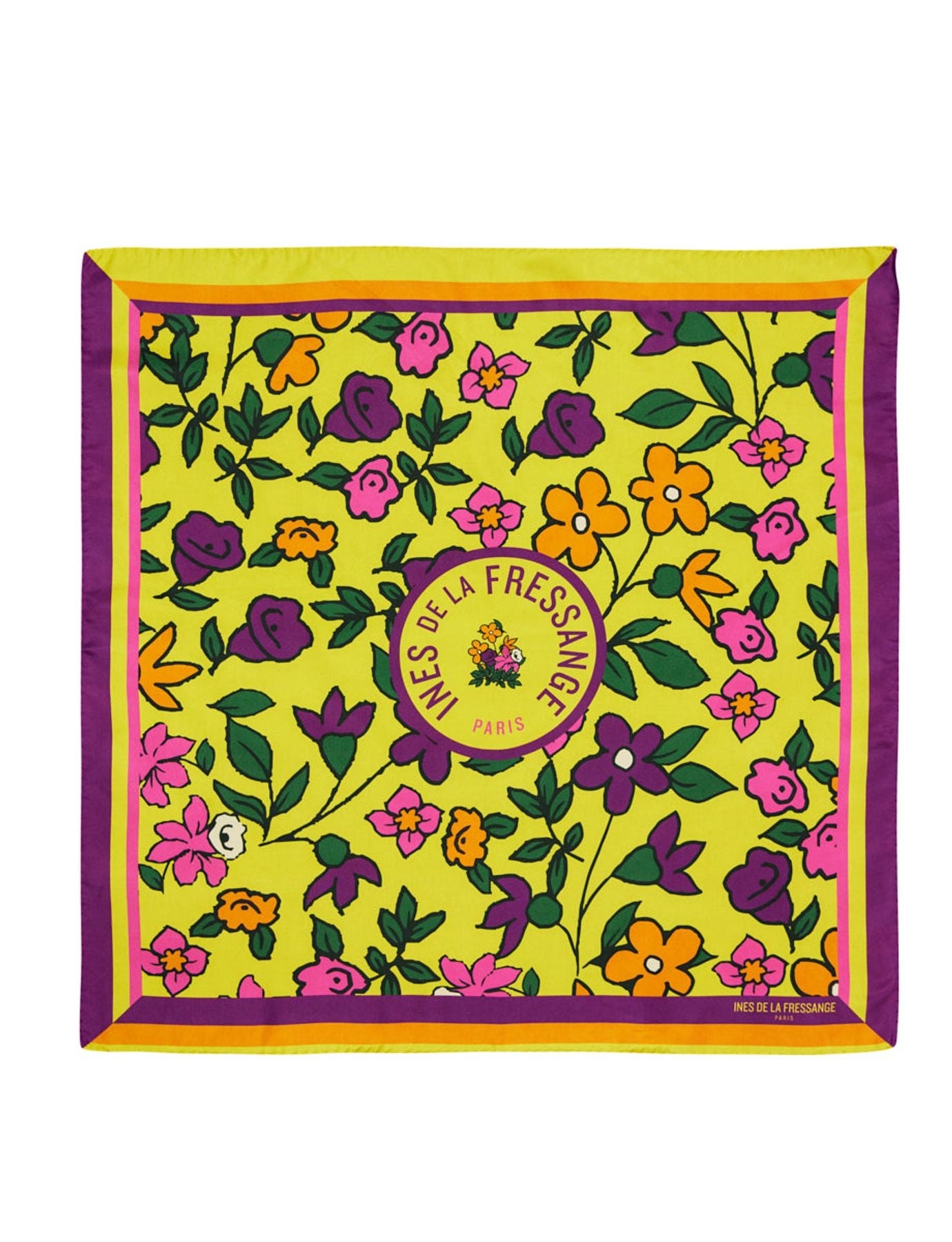 Broadway Hippie Flower Kopftuch gelb