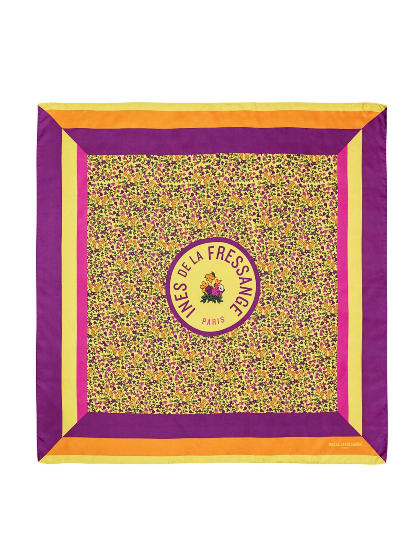 Pañuelo Stockholm floreale amarillo