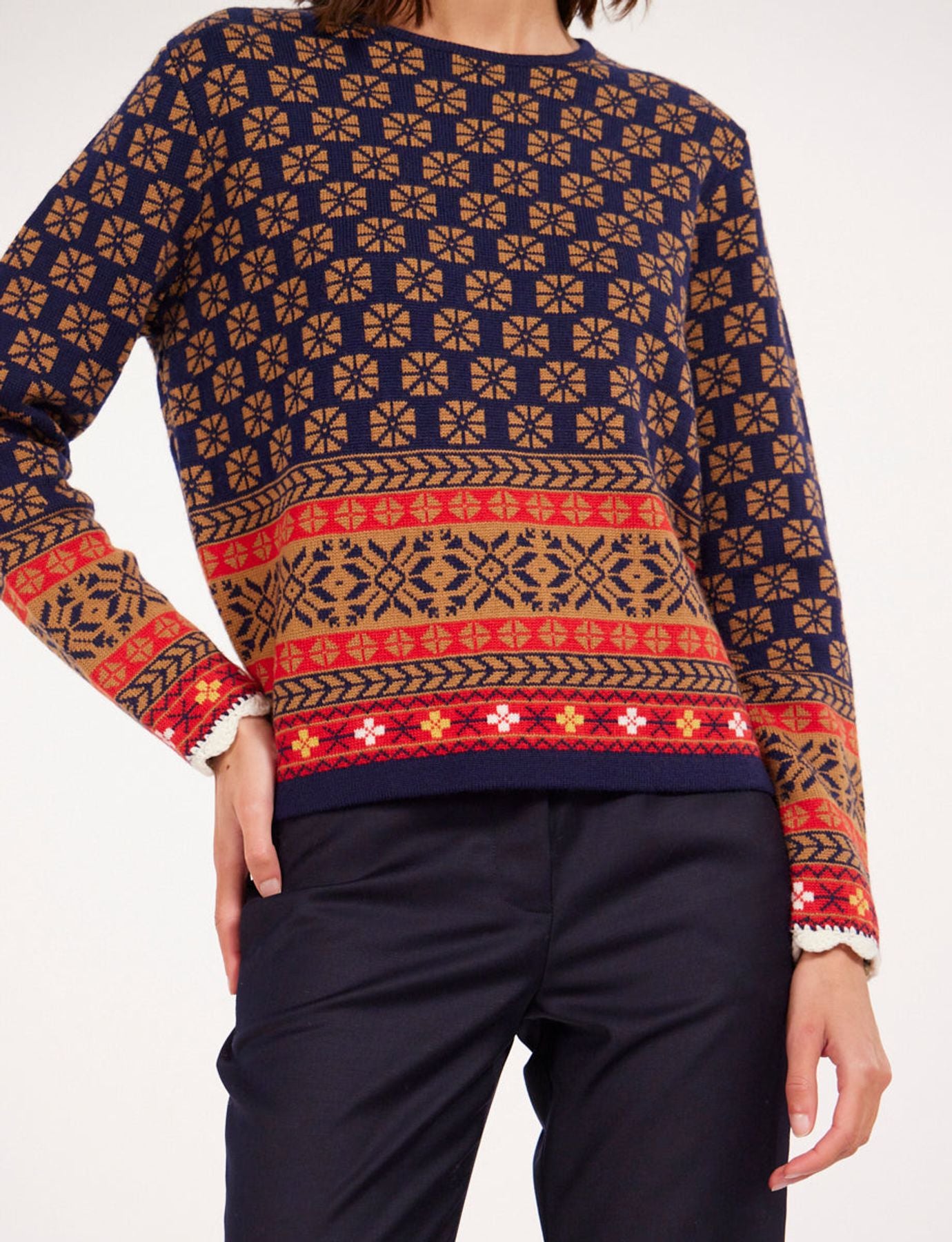 Maglia jacquard Folklo