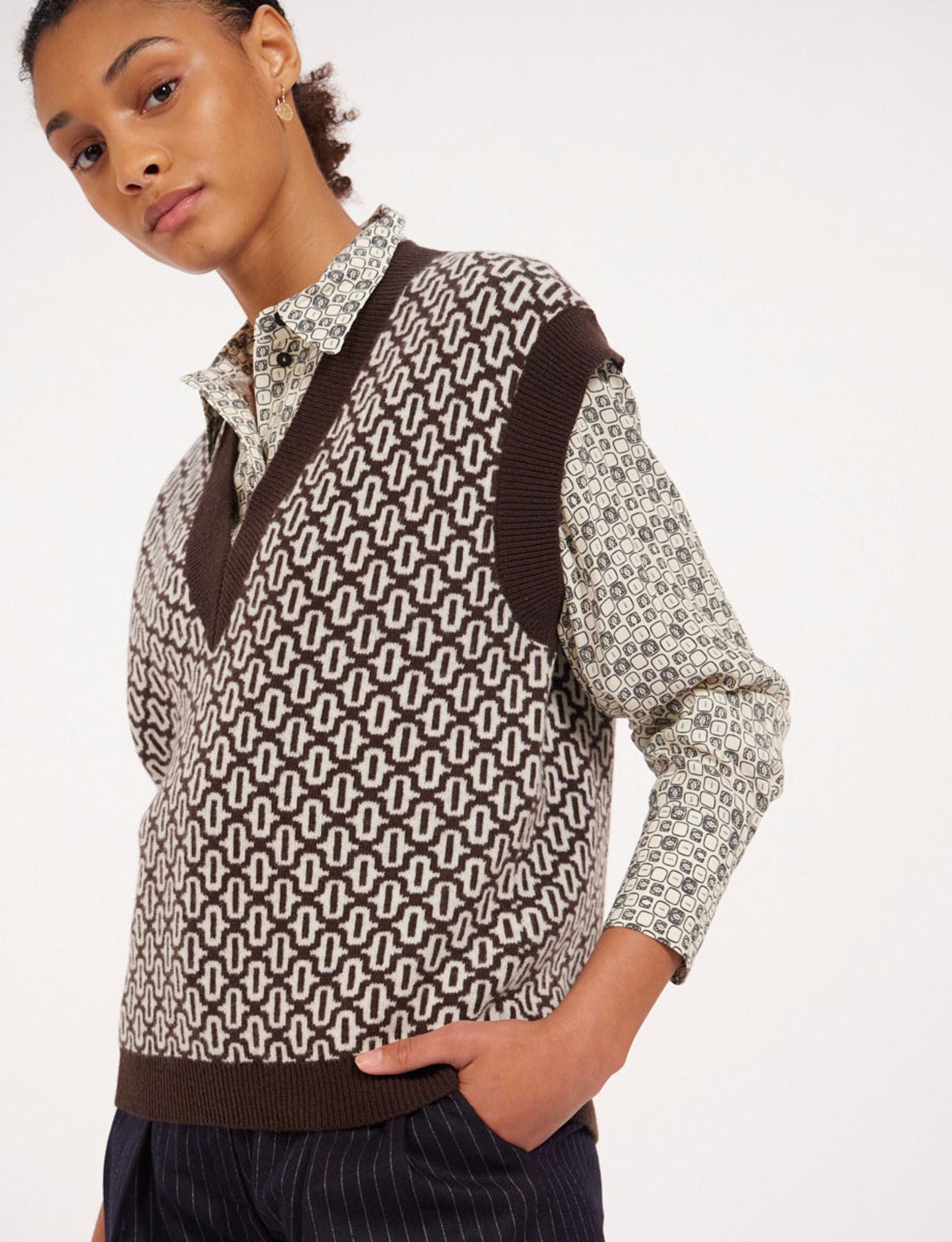Maglia Hailey in lana marrone