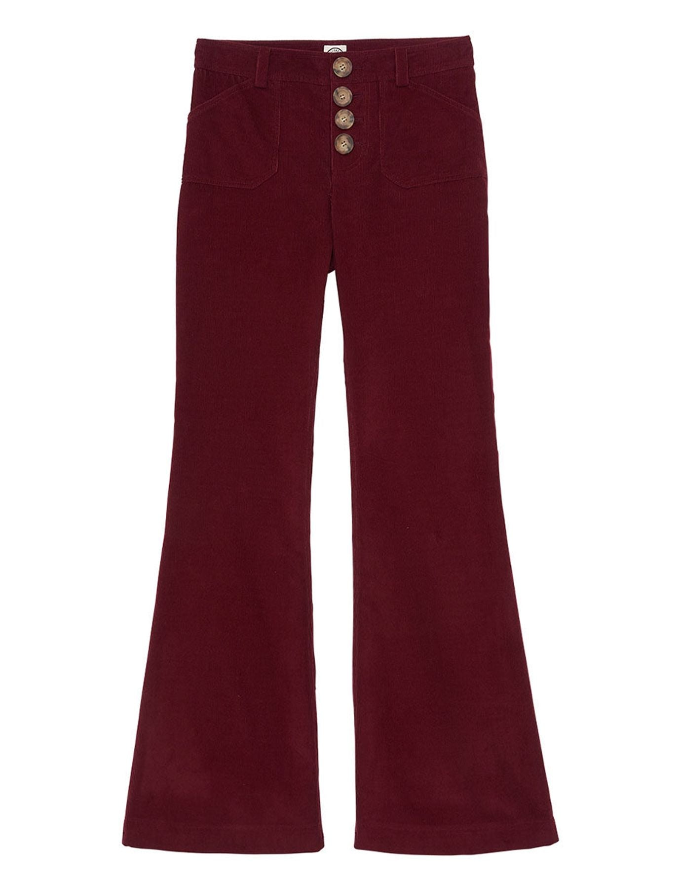 Pantaloncini di pelle Charlotte ciruela