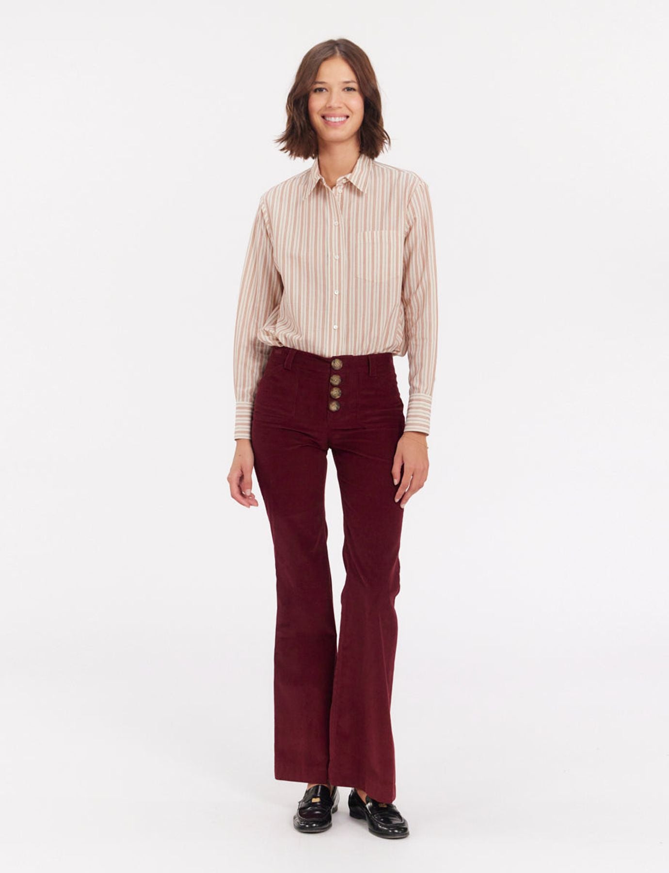 Pantaloncini di pelle Charlotte ciruela