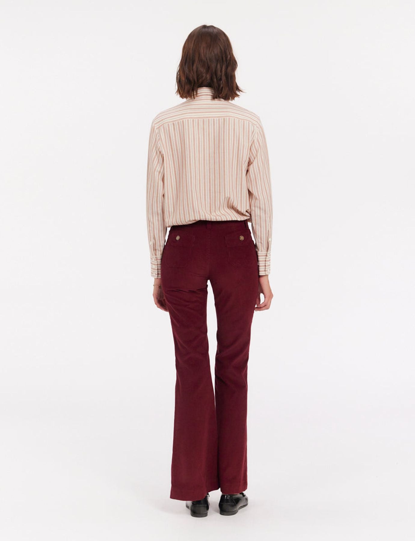Pantaloncini di pelle Charlotte ciruela