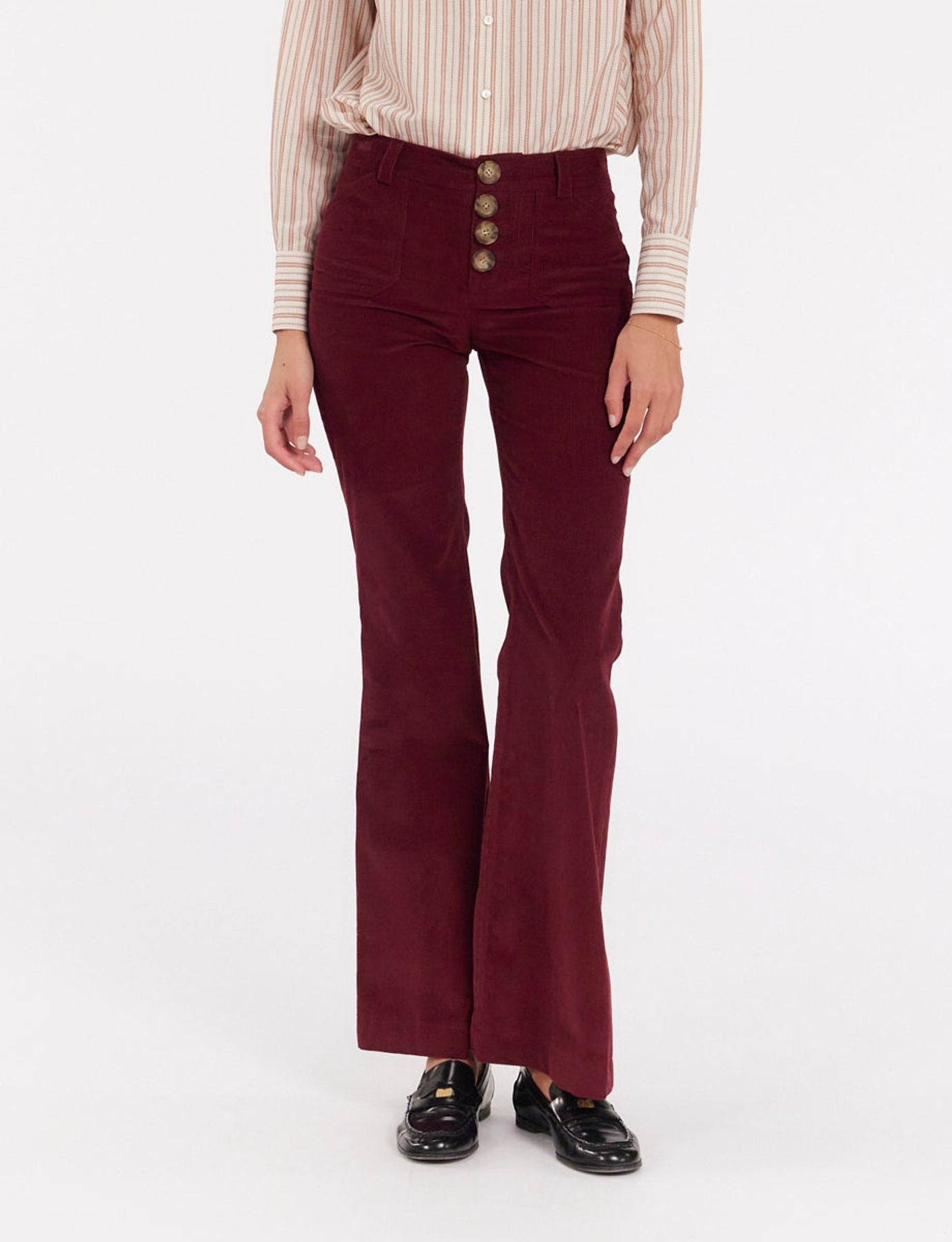 Pantaloncini di pelle Charlotte ciruela