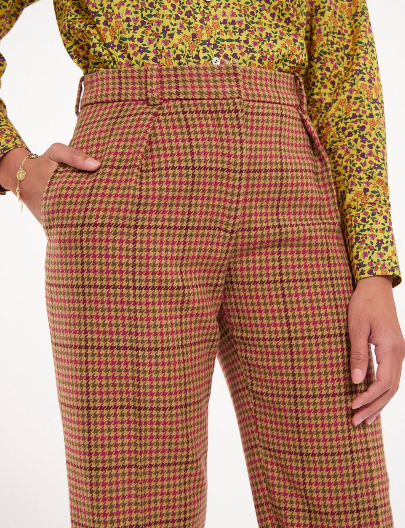 Pantalone Hector pata de gallo lana