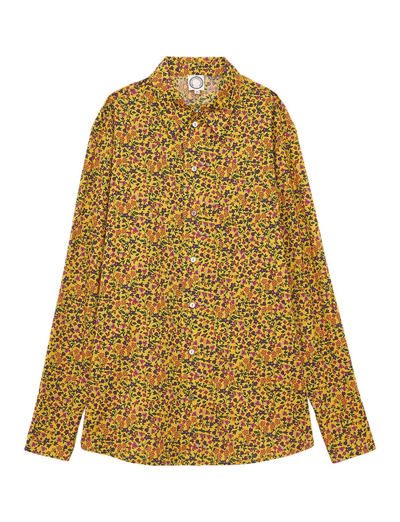Camicia floreale gialla Maureen
