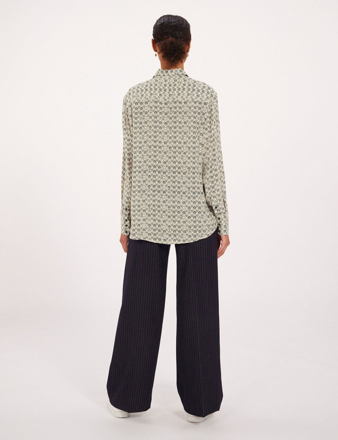 Camicia con stampa di foglie di quercia Maureen