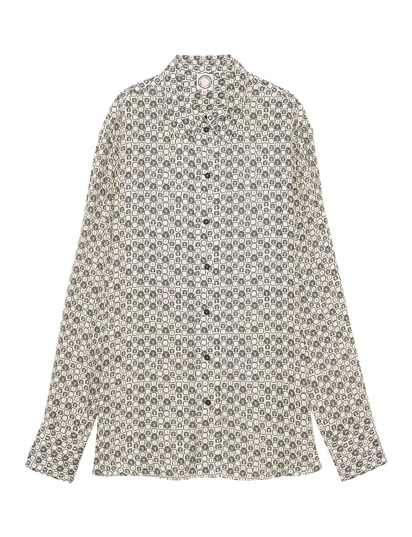 Camicia con stampa di foglie di quercia Maureen