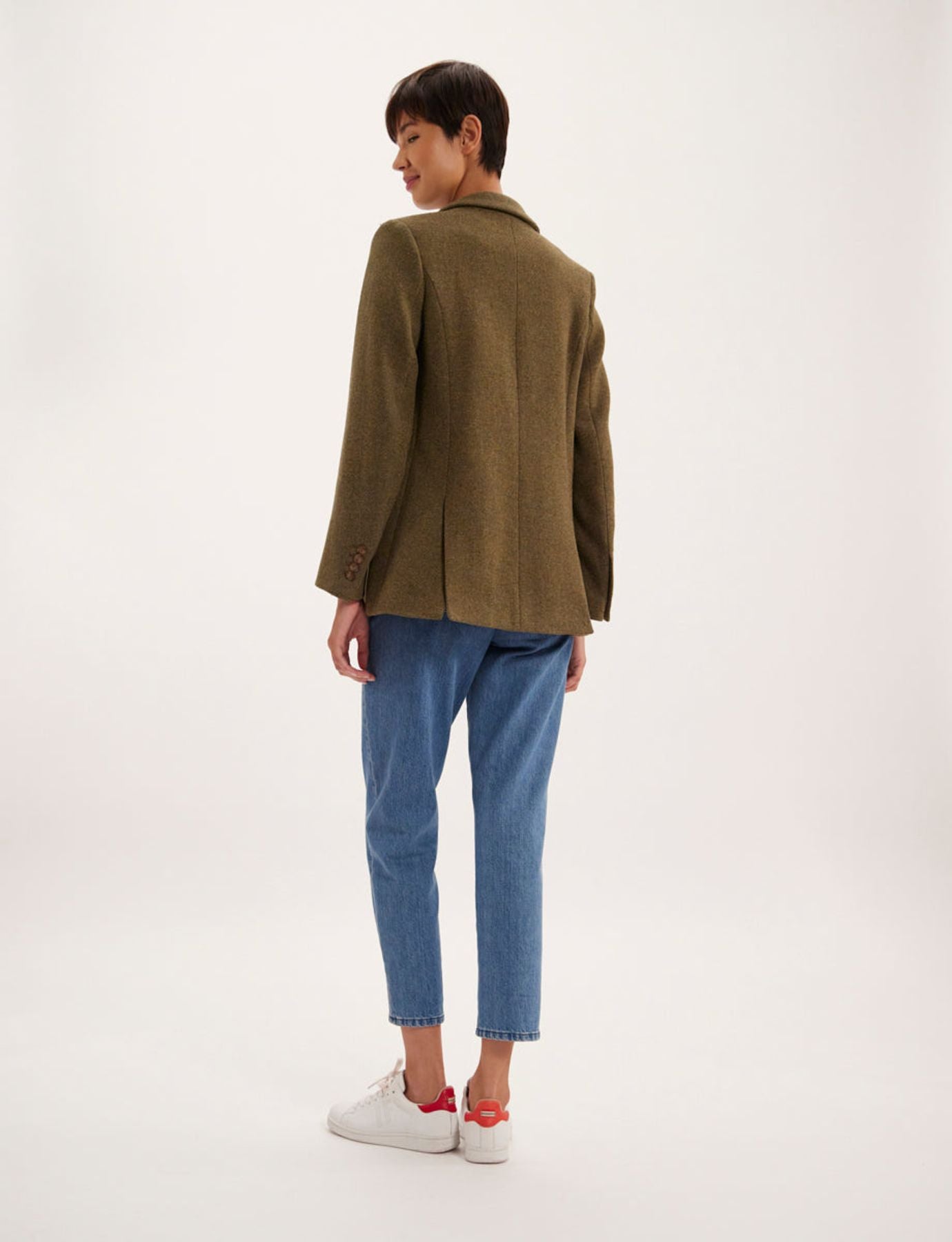 Chaqueta de lana caqui Bruna