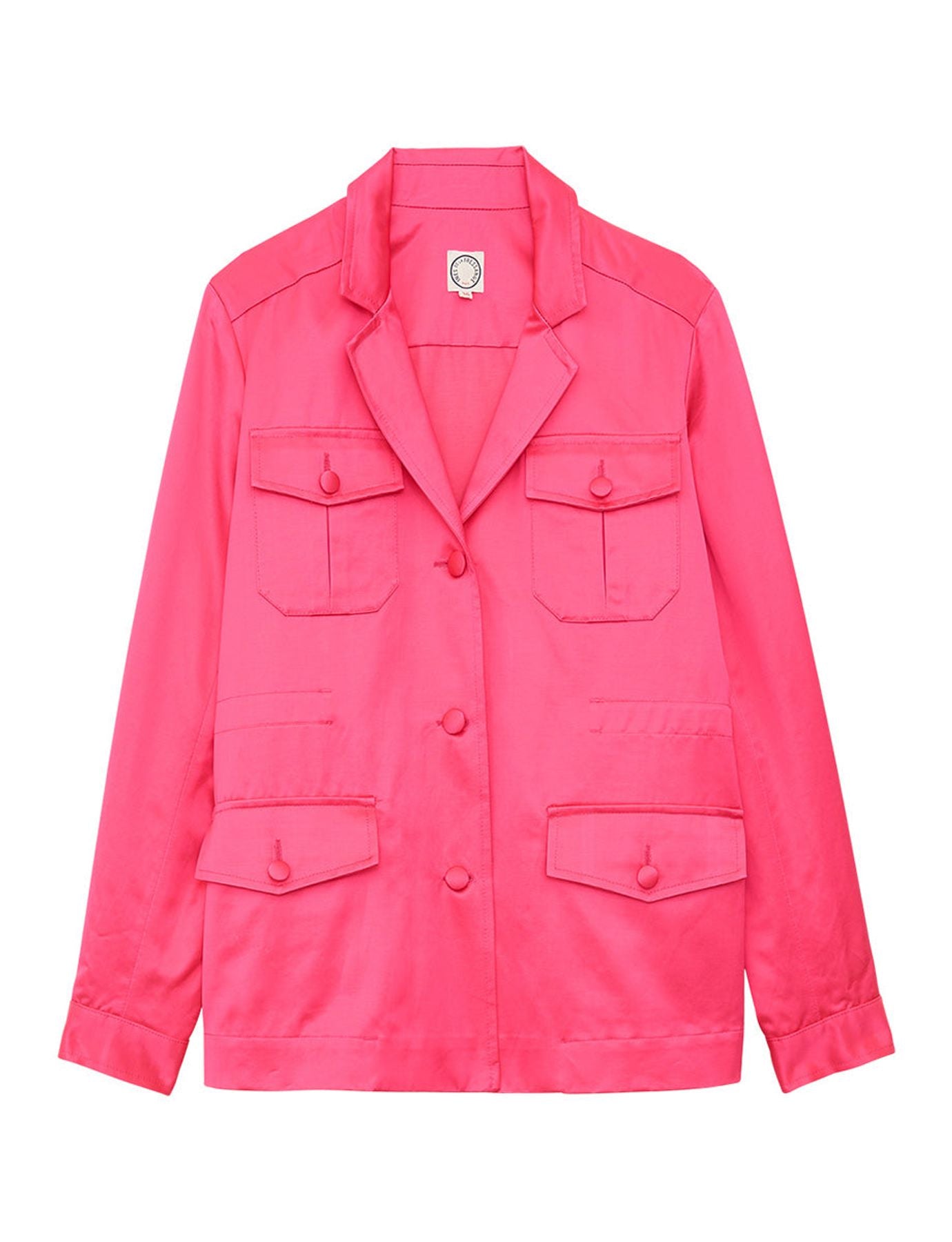 Giacca Flipper in raso rosa
