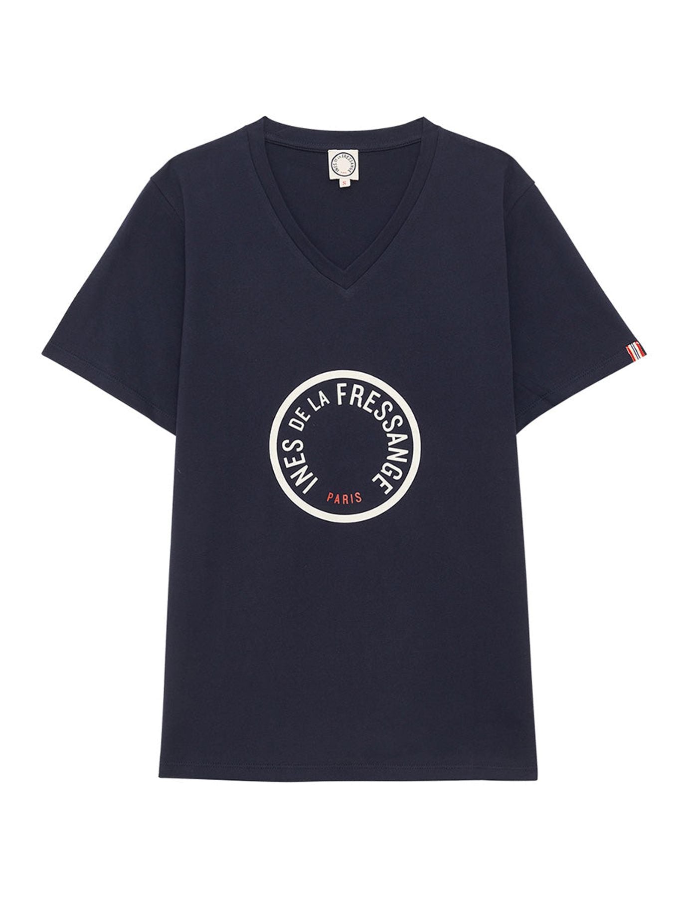 Maglietta Aurora blu navy/bianco