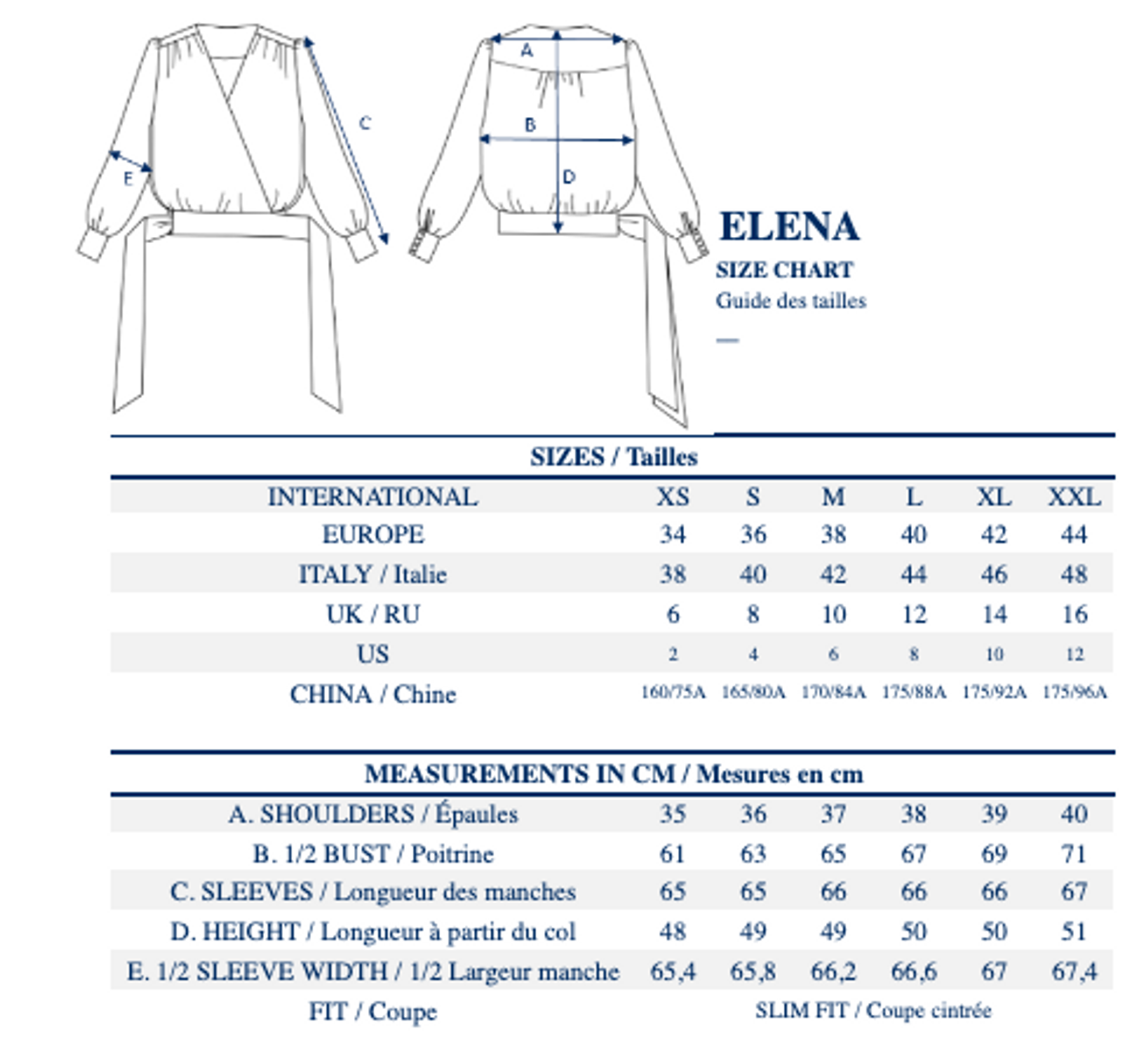 Blusa amarilla de crepé Elena
