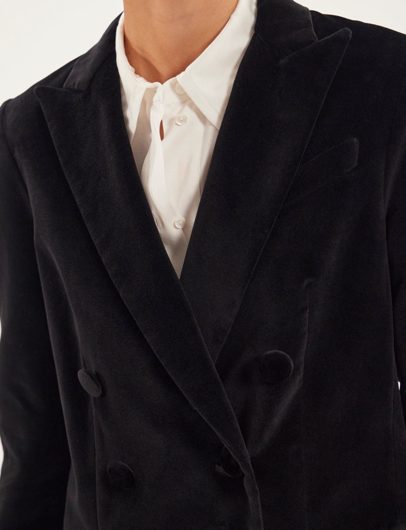 Blazer de corte recto de algodón Ezio