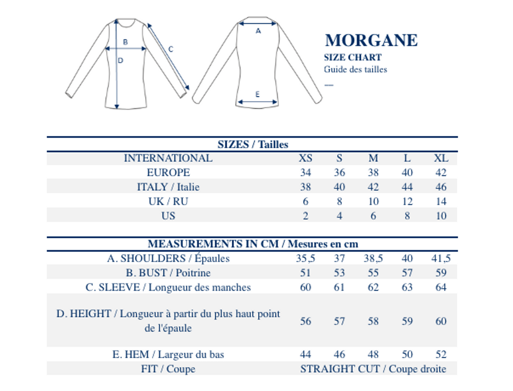 Maglia Morgane di lana e cachemira blu