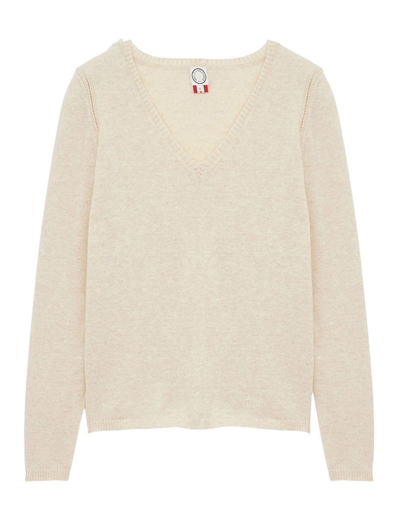 Maglia Morgane in lana e cashmere beige