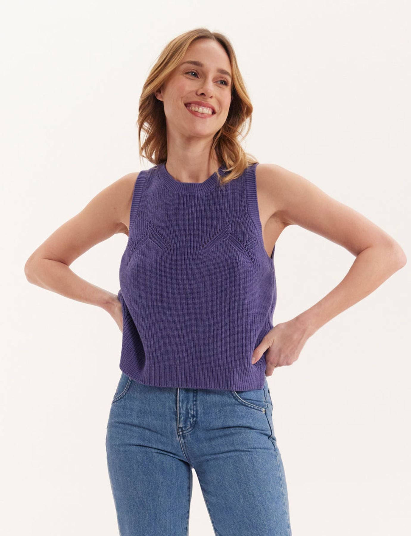 Maglia senza mangas Agatha morado