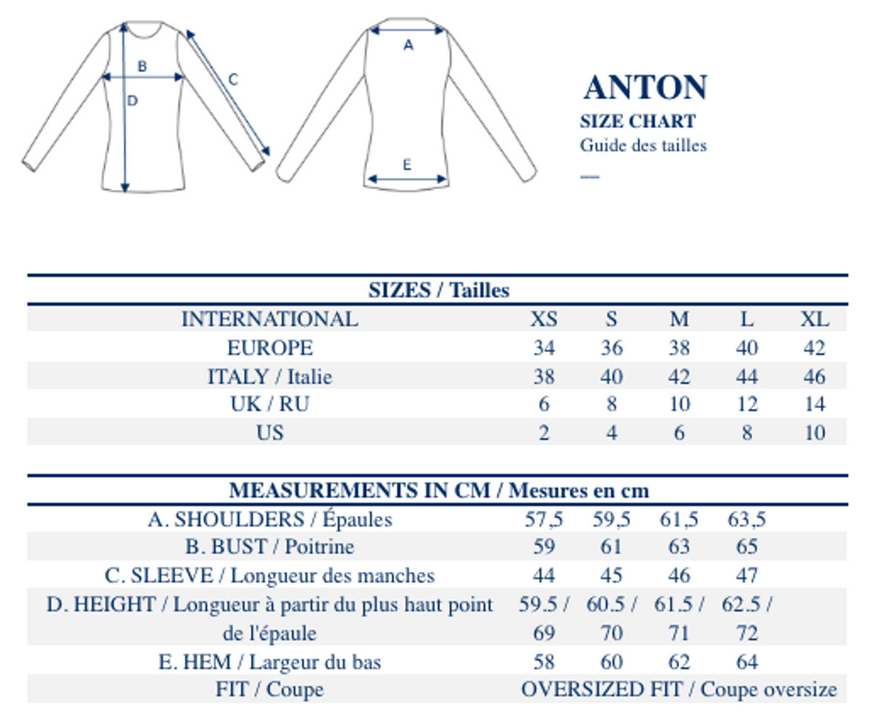 Maglia Anton di cachemira marfil con collo a V