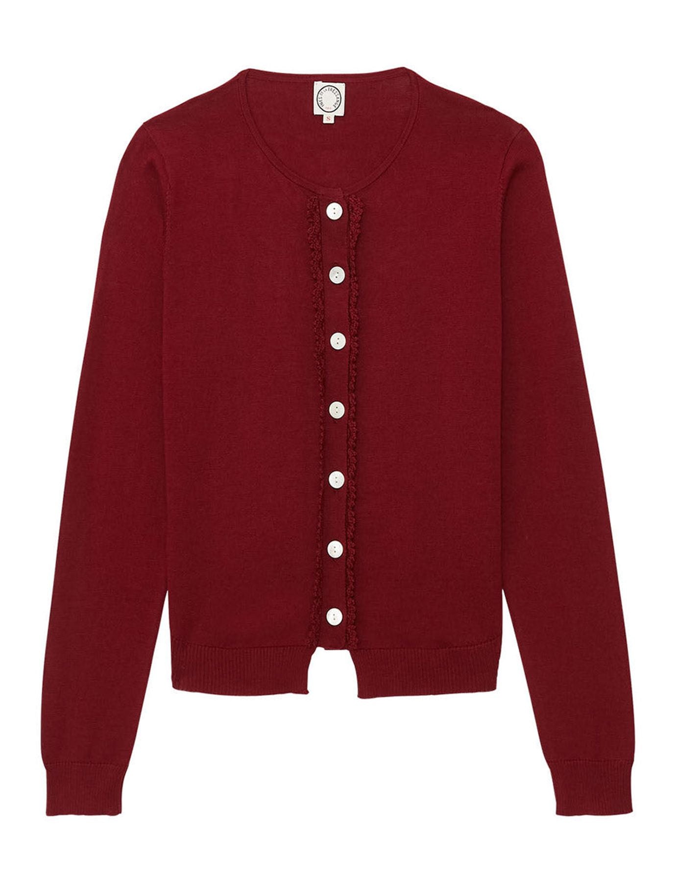 Chaqueta de punto burdeos aprile