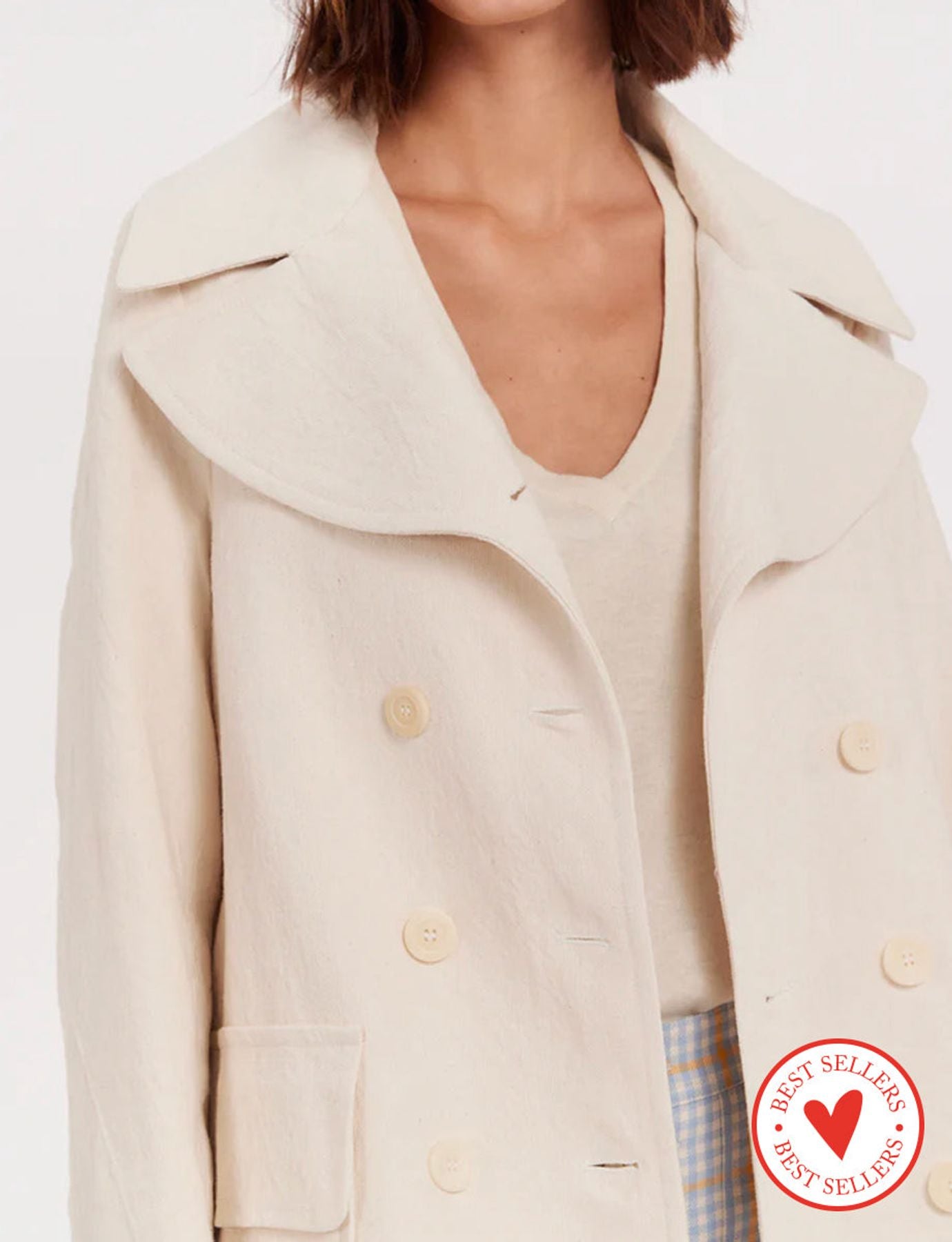 Camicia di guanti marfil Seraphine