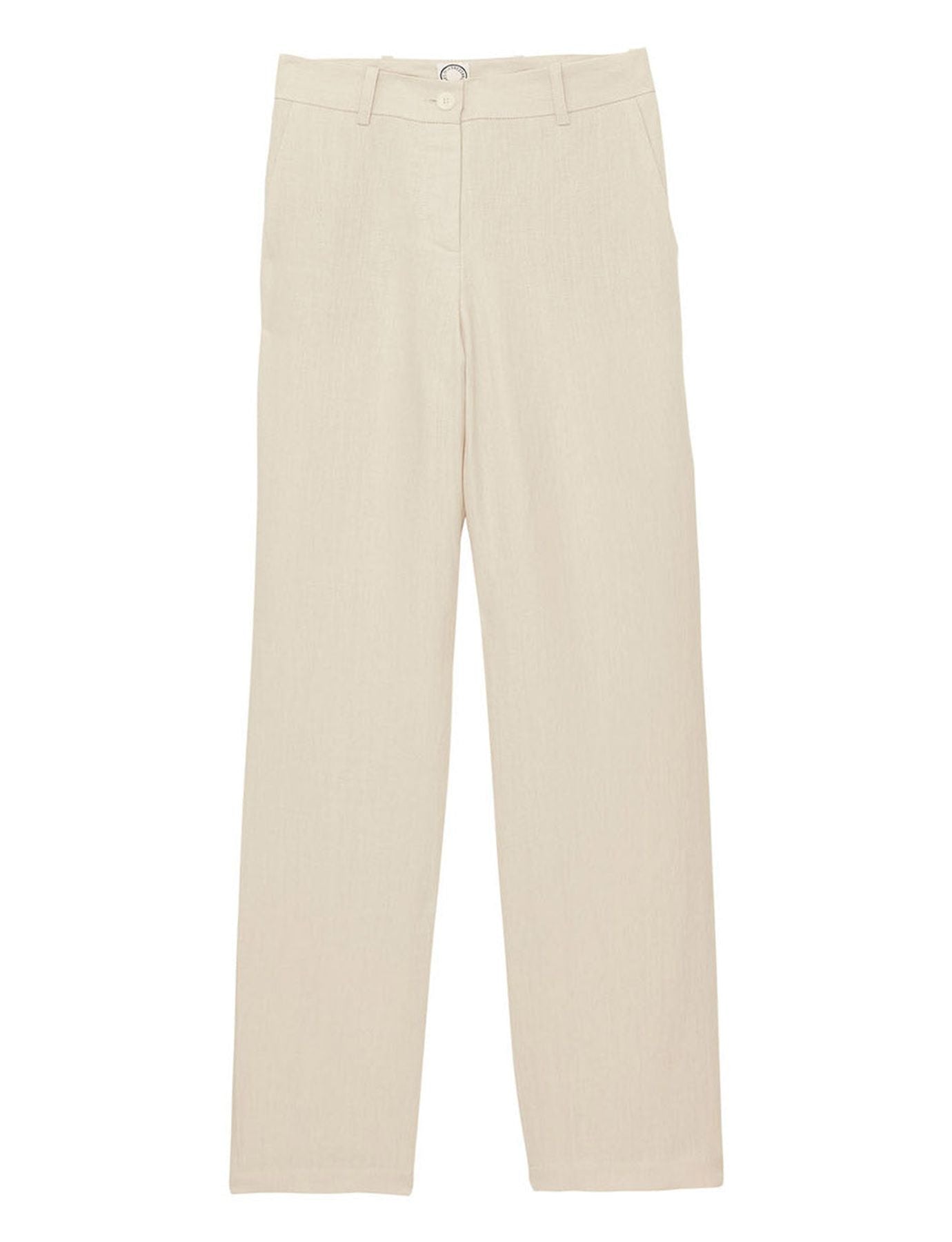 Pantalone Francisco di lino color arena