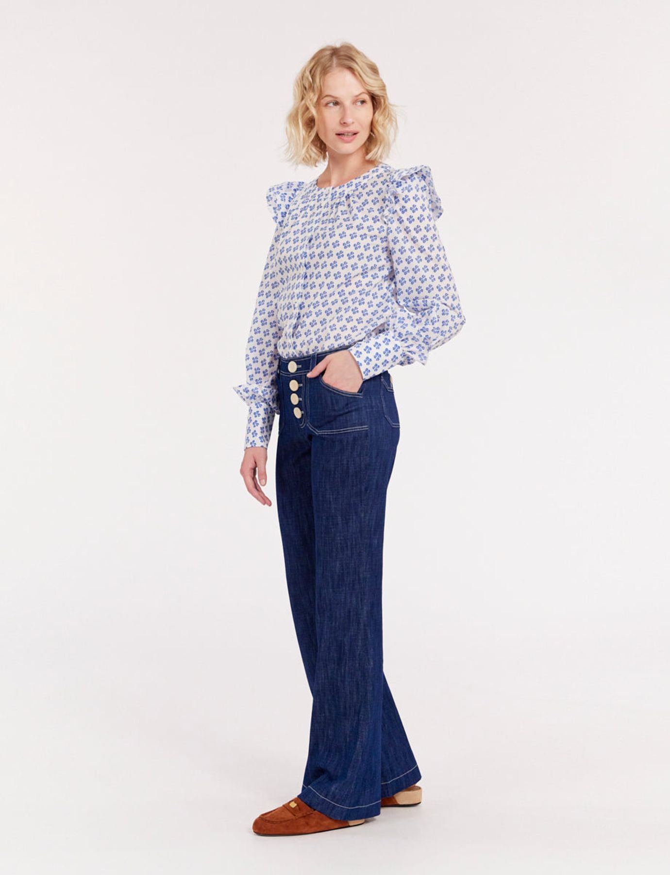 Pantalone blu Charlotte