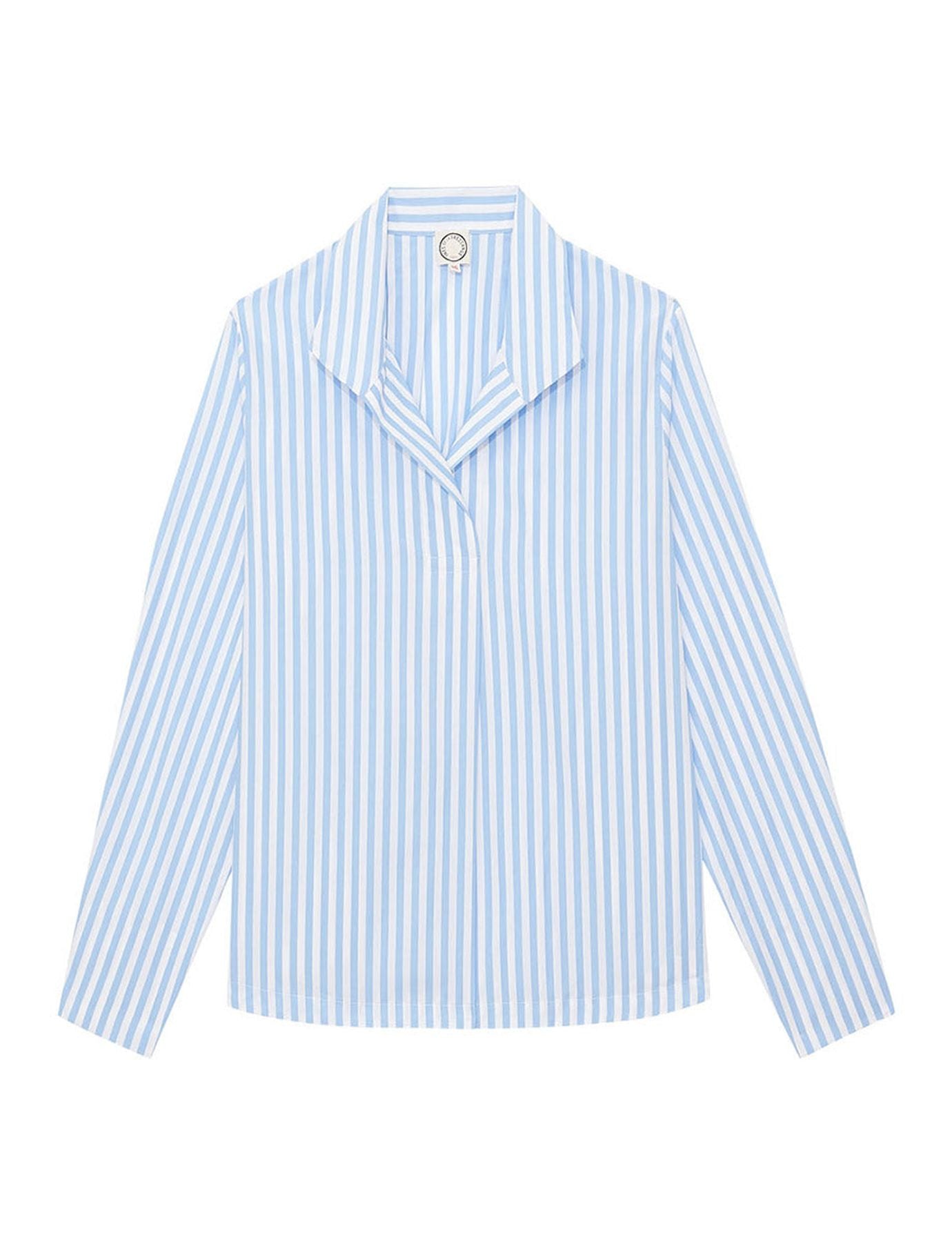 Top Noa a righe bianche e blu