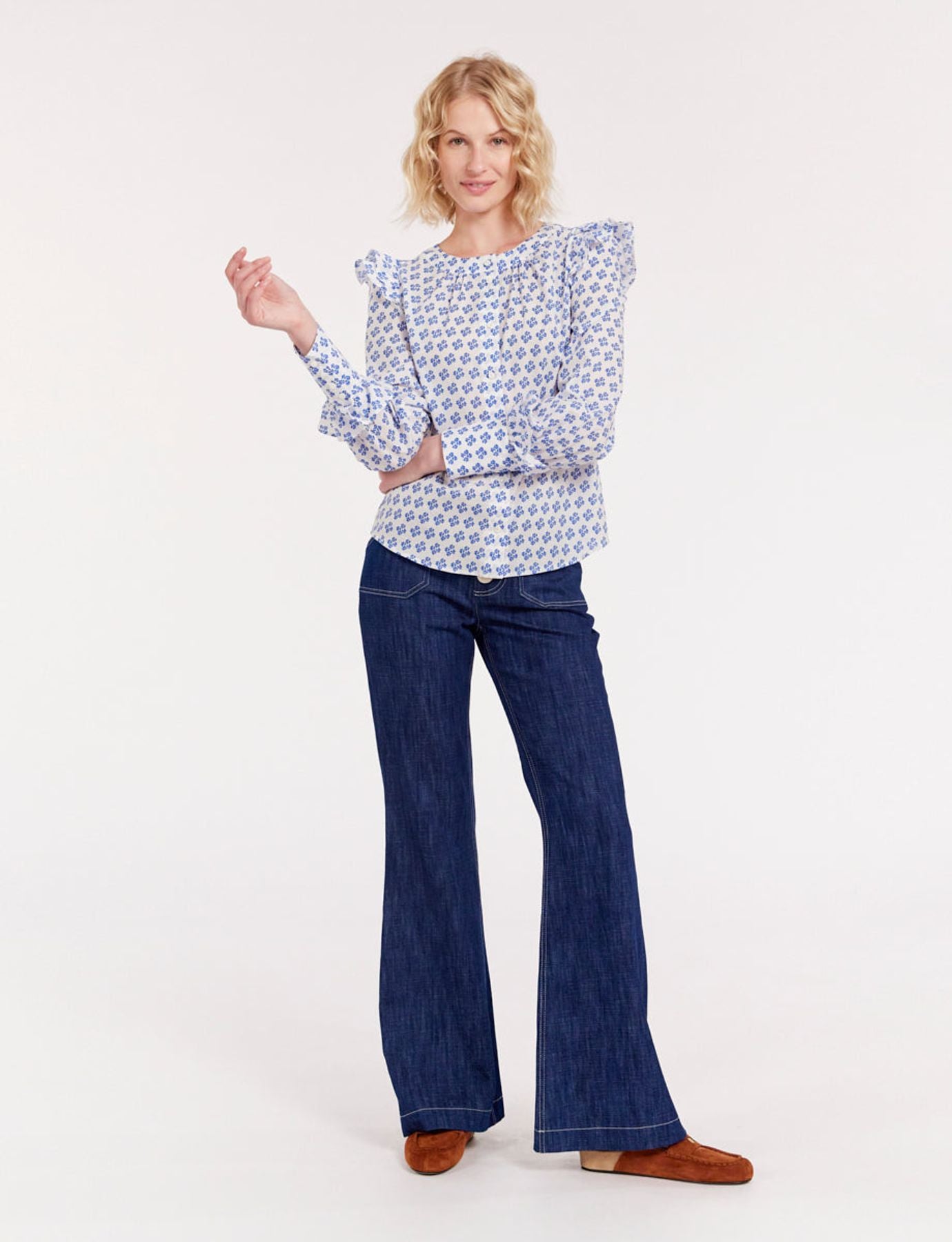 Top Laure estampado