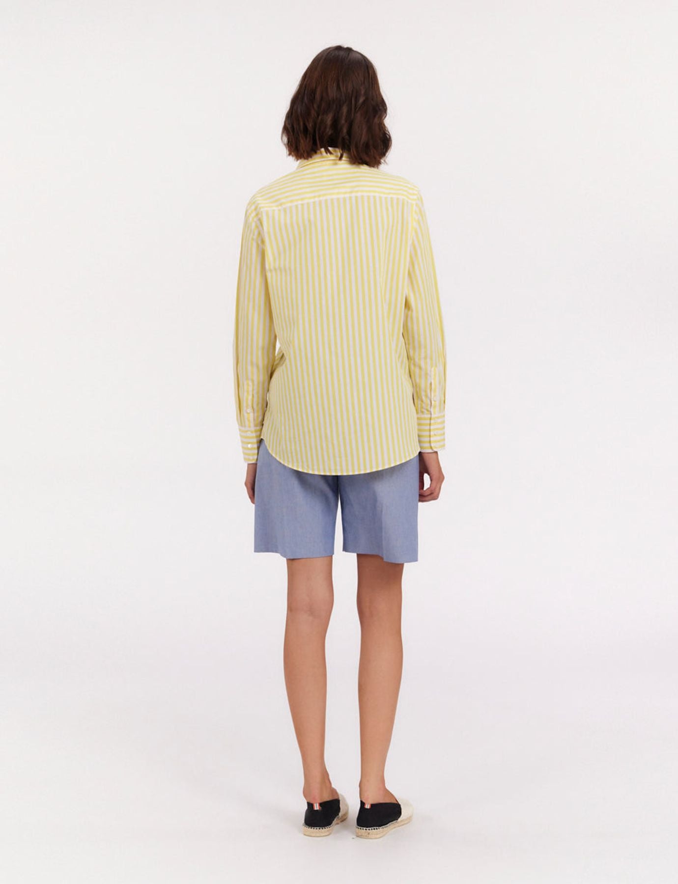 Camicia a righe gialle Maureen