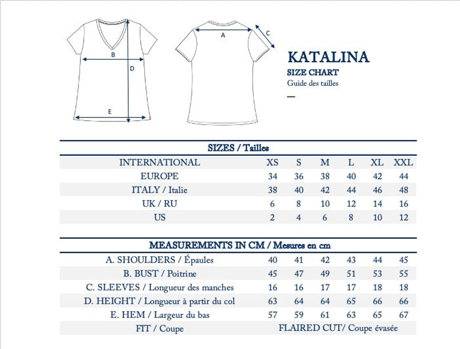 Maglietta Katalina con scollo a V, limone