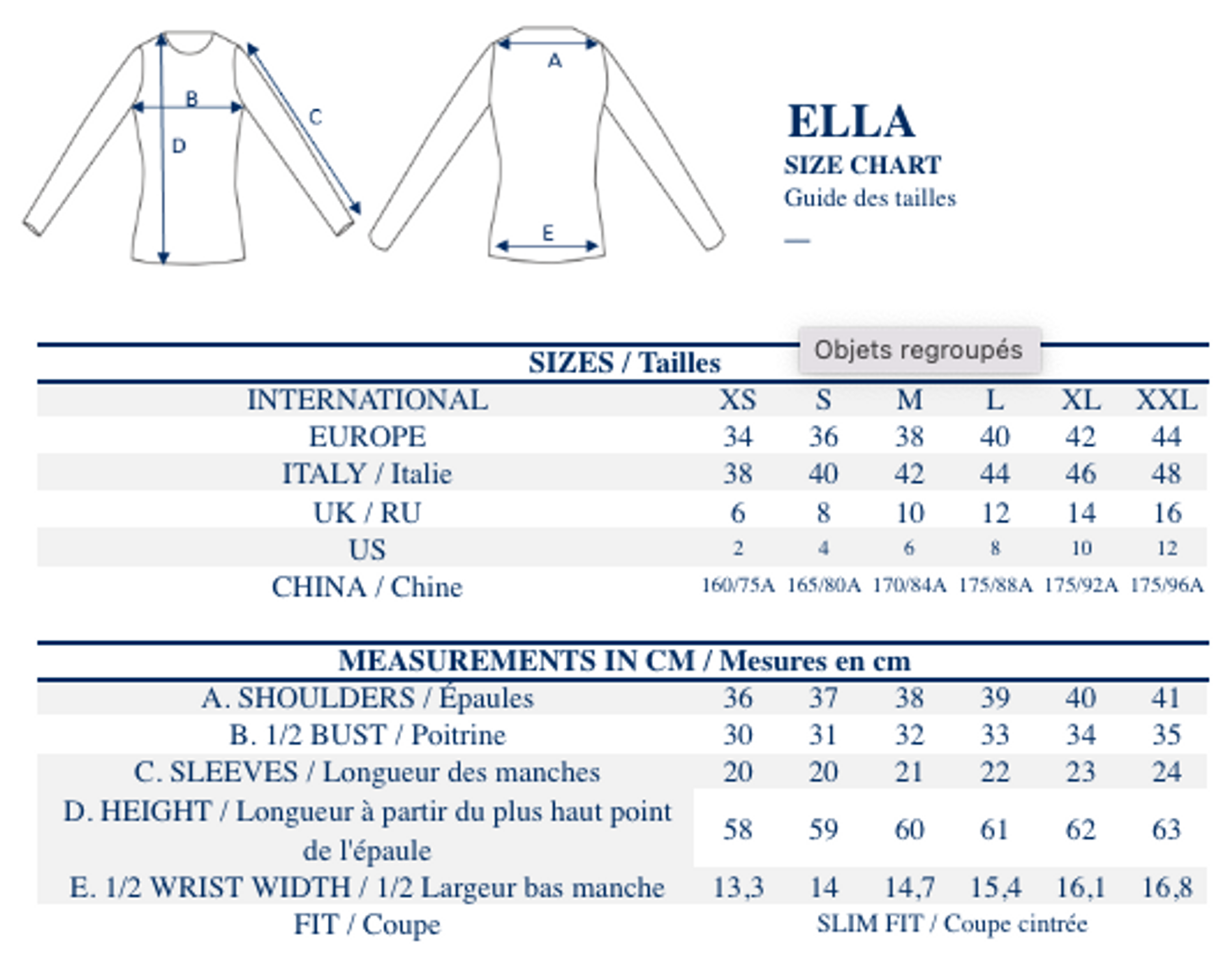 T-shirt a coste rosa Ella