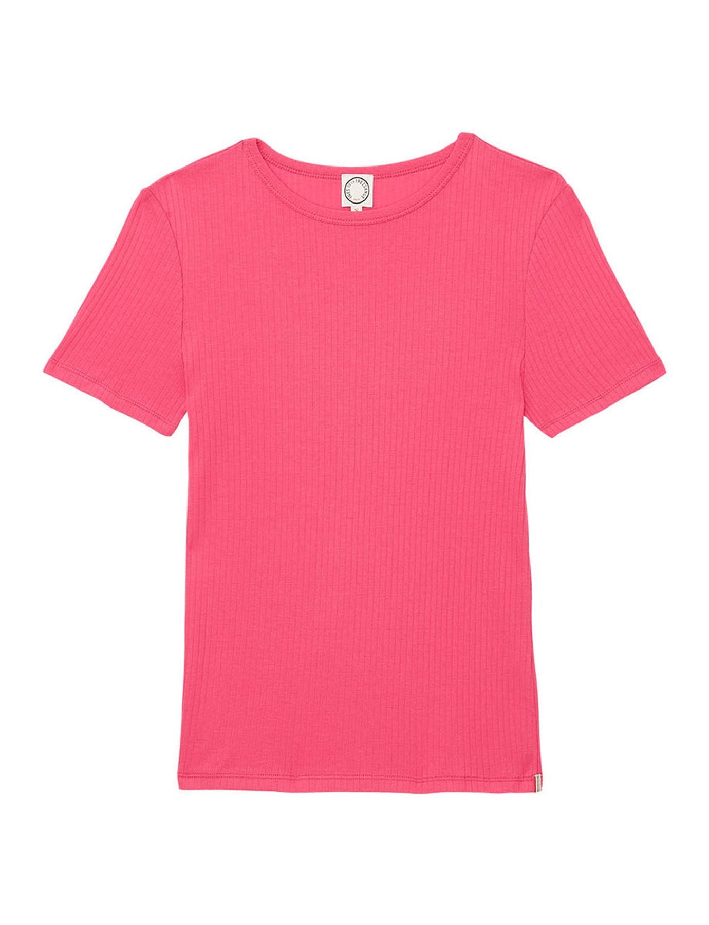 T-shirt a coste rosa Ella