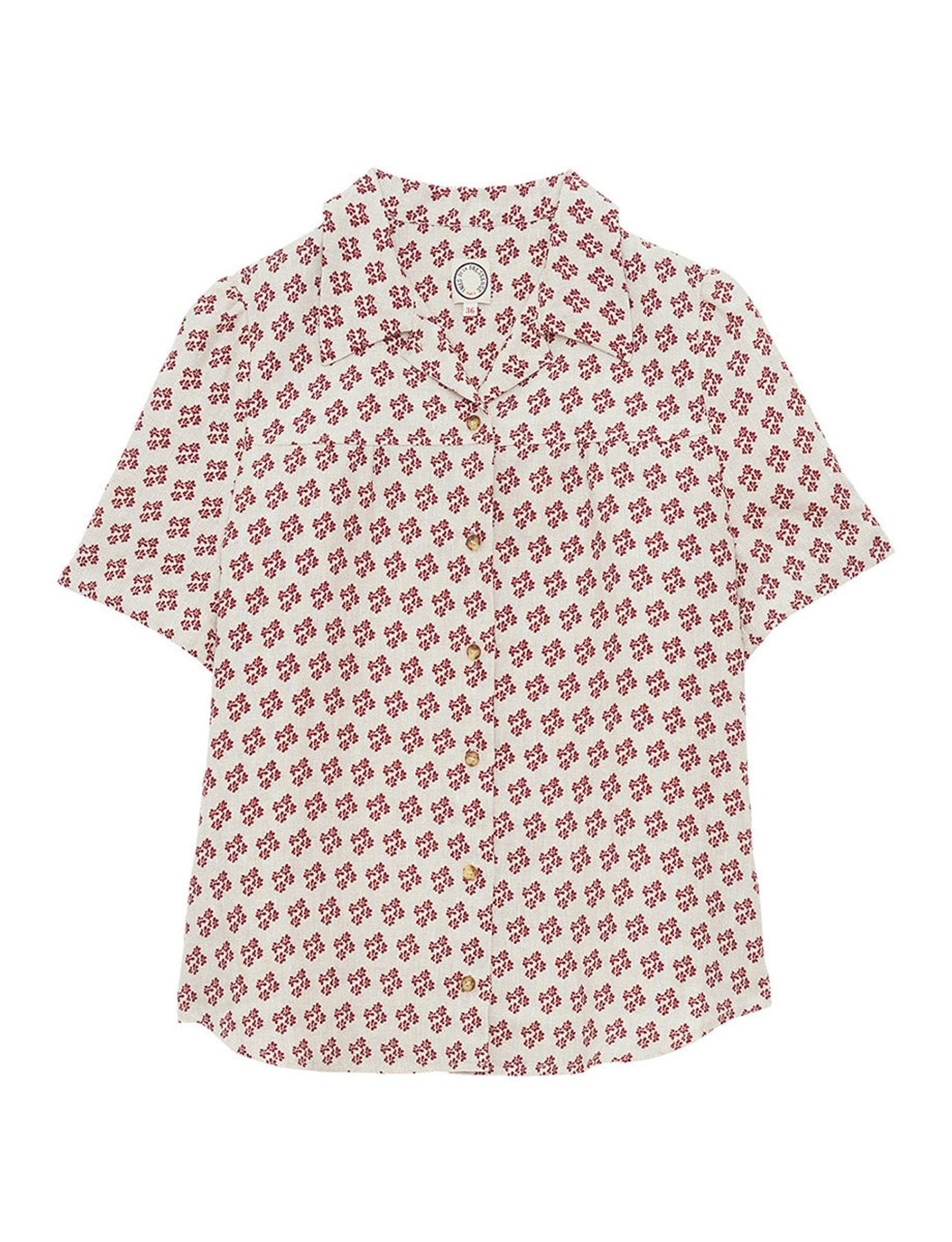 Blusa Constance de lino estampado