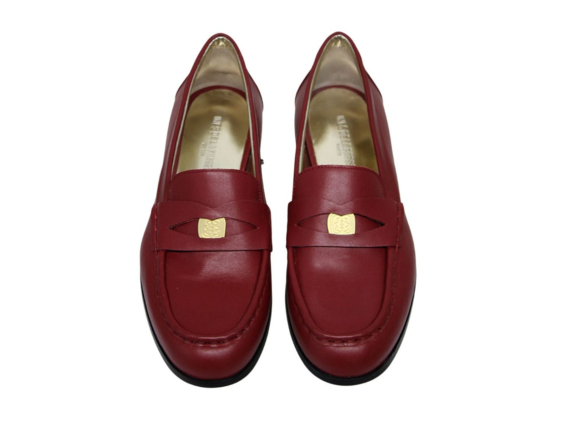 Mocassino di cuoio rosso