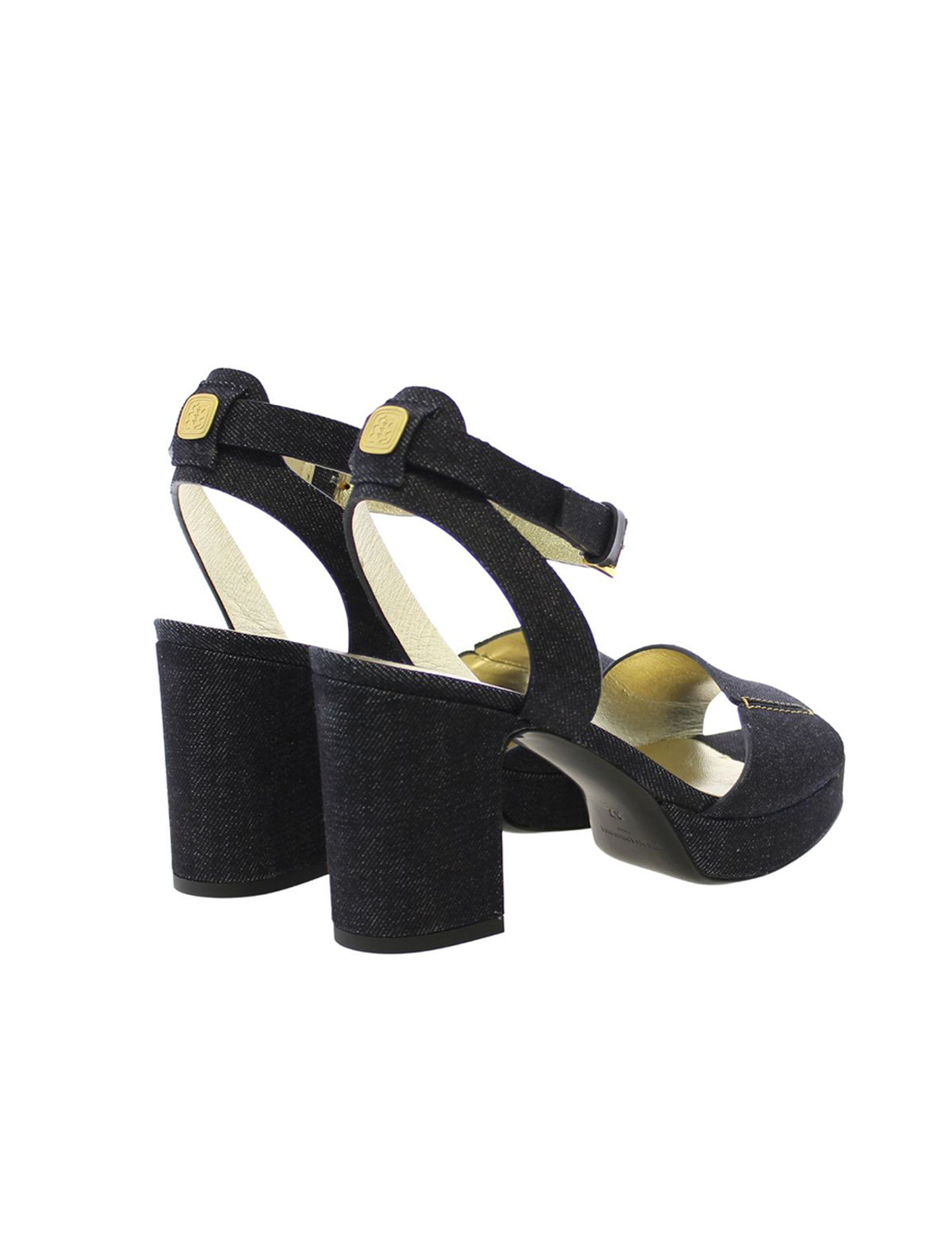 Sandali con plateau a forma di cavallo