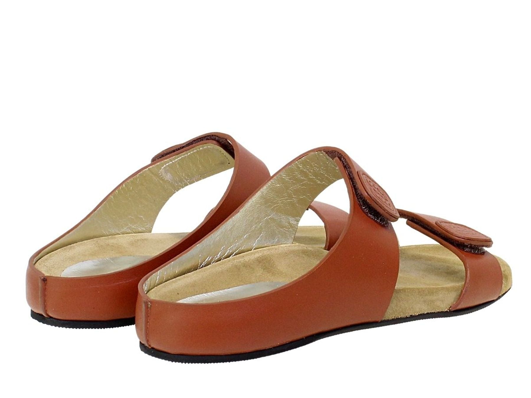 Muli Delia in pelle color cognac