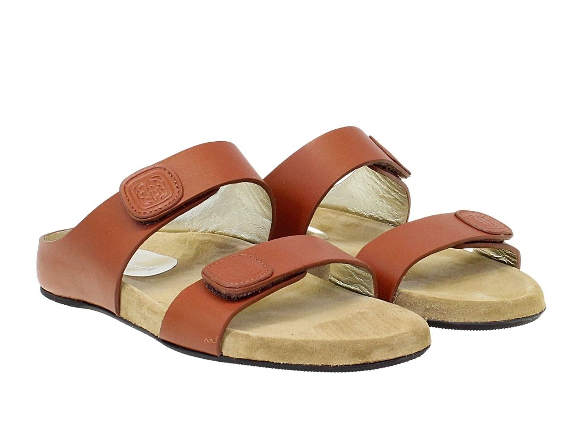 Muli Delia in pelle color cognac