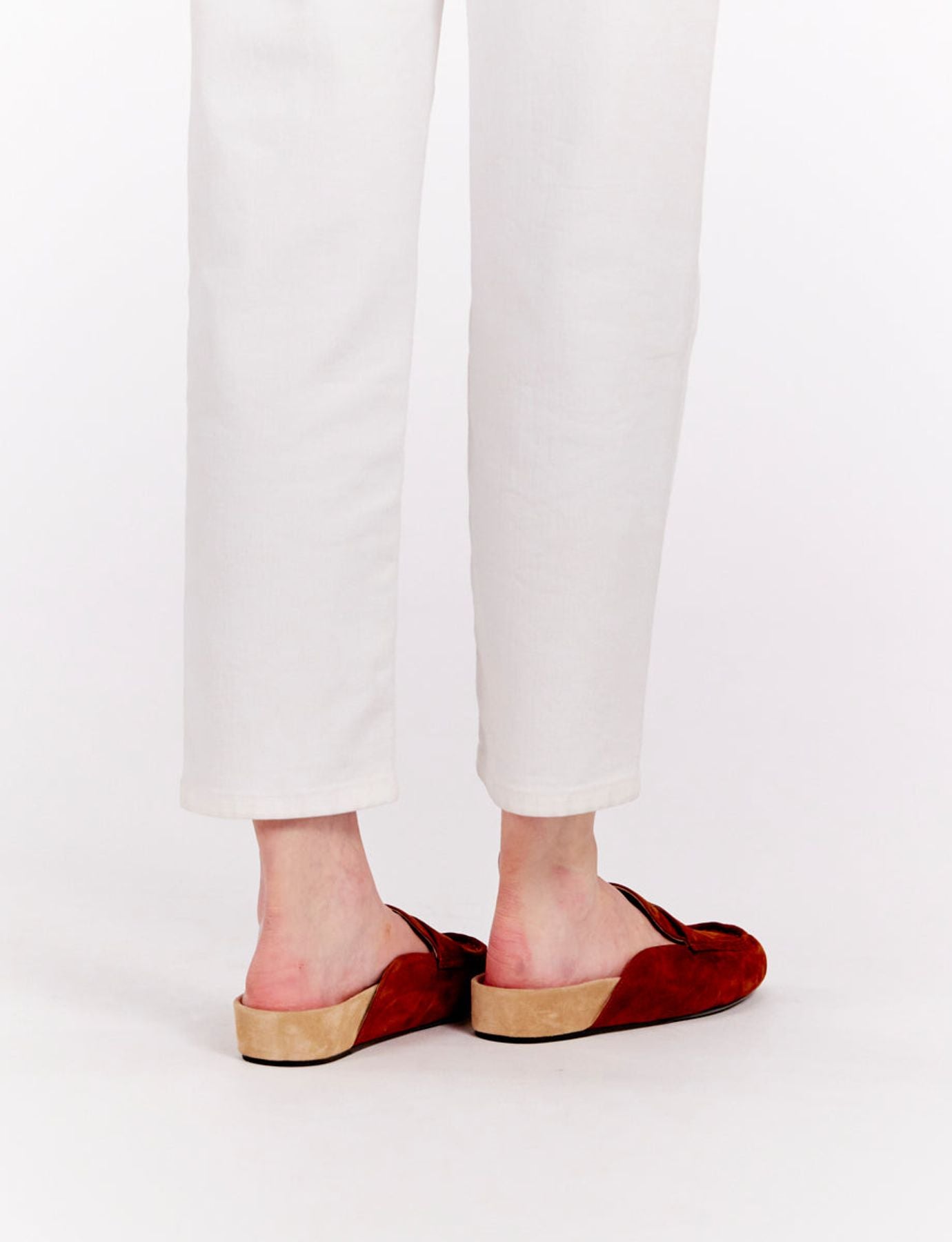 Mocassino mule Flavie in pelle cognac