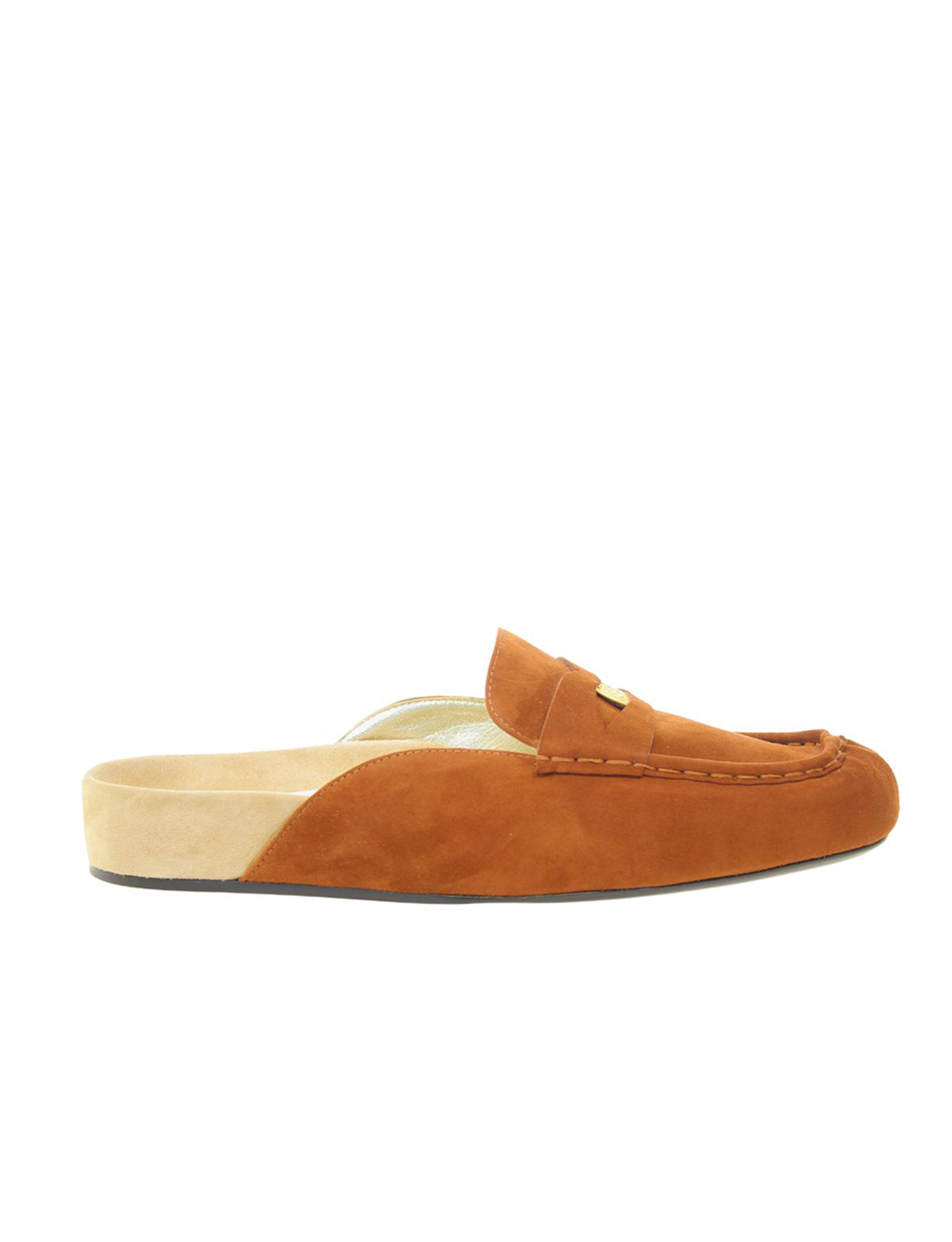 Mocassino mule Flavie in pelle cognac